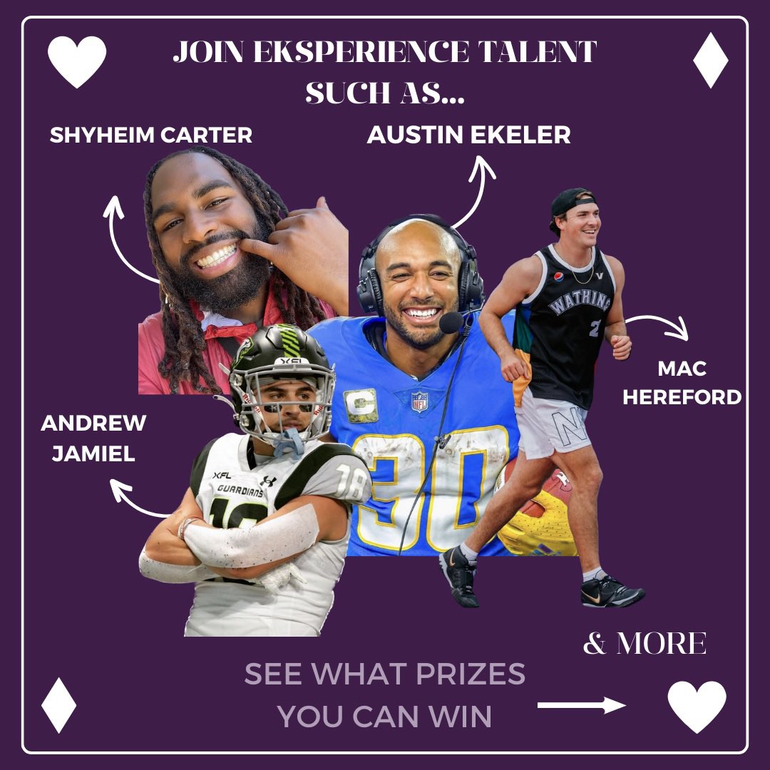 Eksperience_'s tweet photo. THIS SATURDAY, JOIN THE FIRST EVER EKSPERIENCE POKER TOURNAMENT!!! Itβs FREE ENTRY and starts at 11am PST! Hang with Eksperience talent, win unique prizes, and have a great time!! Click the link for more info!!
https://t.co/rupm5aL4iZ
#pokertournament #eksperience https://t.co/ROF4KzUpKM