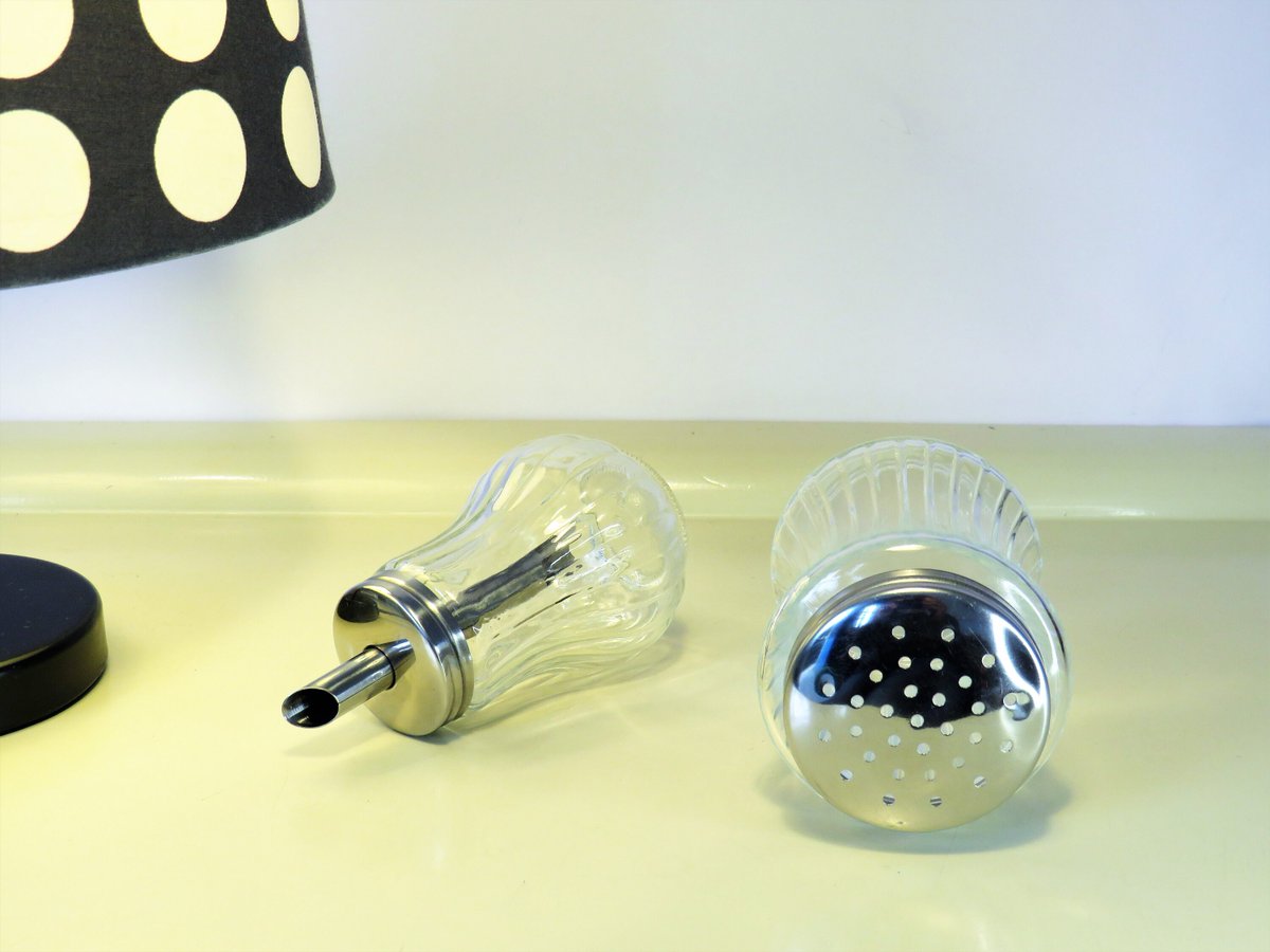 MaLanterne's tweet photo. Vintage Sugar Dispenser and Retro Sugar Shaker, Glass Sugar Dispensers, Rostfrei Metal Silver Lid, Kitchen Home Decor, West Germany 70s https://t.co/JYvW3dMqLQ #Fashion #Vintage #Summerdress #Home decor #Etsy #Holidays #Sales #Retro #DiningAndServing https://t.co/n8auBHrbFD