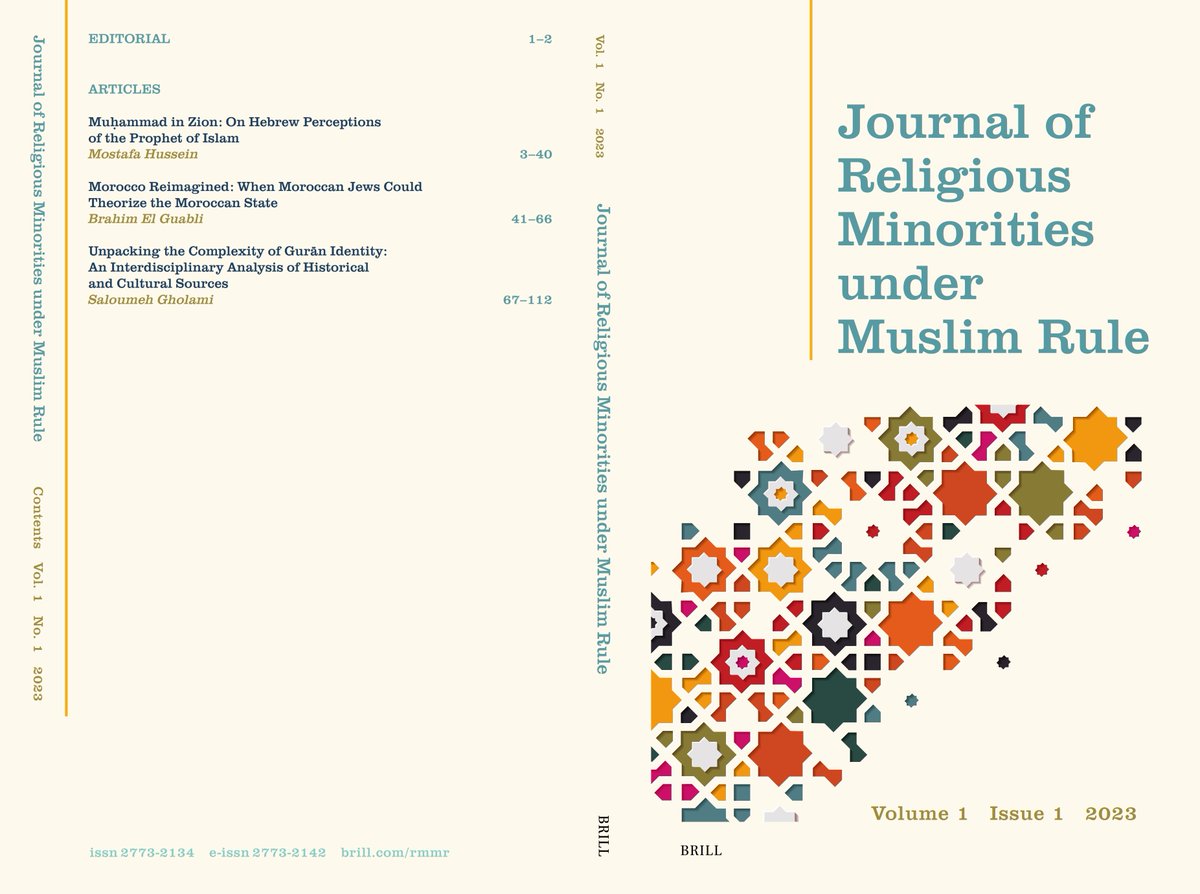 a_aghdassi's tweet photo. ** Issue 1 Released **

Journal of Religious Minorities under Muslim Rule 1.1 is now available online and in print. We welcome new manuscripts. 

Read the first issue here: https://t.co/7tSeb2Gp2f

@BrillPublishing @Brill_ME_Africa @Brill_Religious https://t.co/6f4aXKsqxl
