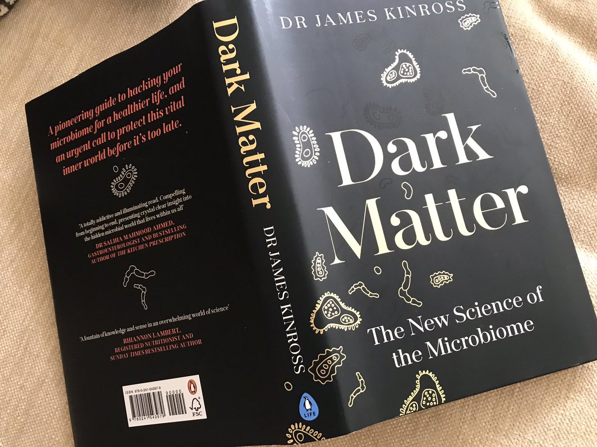 Just finished DARK MATTER, a book that will change the way you view the world inside and outside your own body. 

A deep dive into the microbiome; how it influences fertility, gut health, mental health, addiction &amp; more 

Bravo <a href="/bowelsurgeon/">James Kinross</a> 👏🏼 amazing work &amp; an amazing read