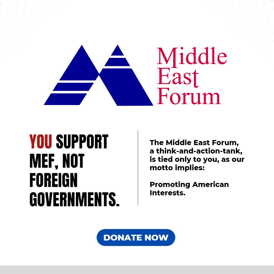 Middle East Forum (meforum) / Twitter