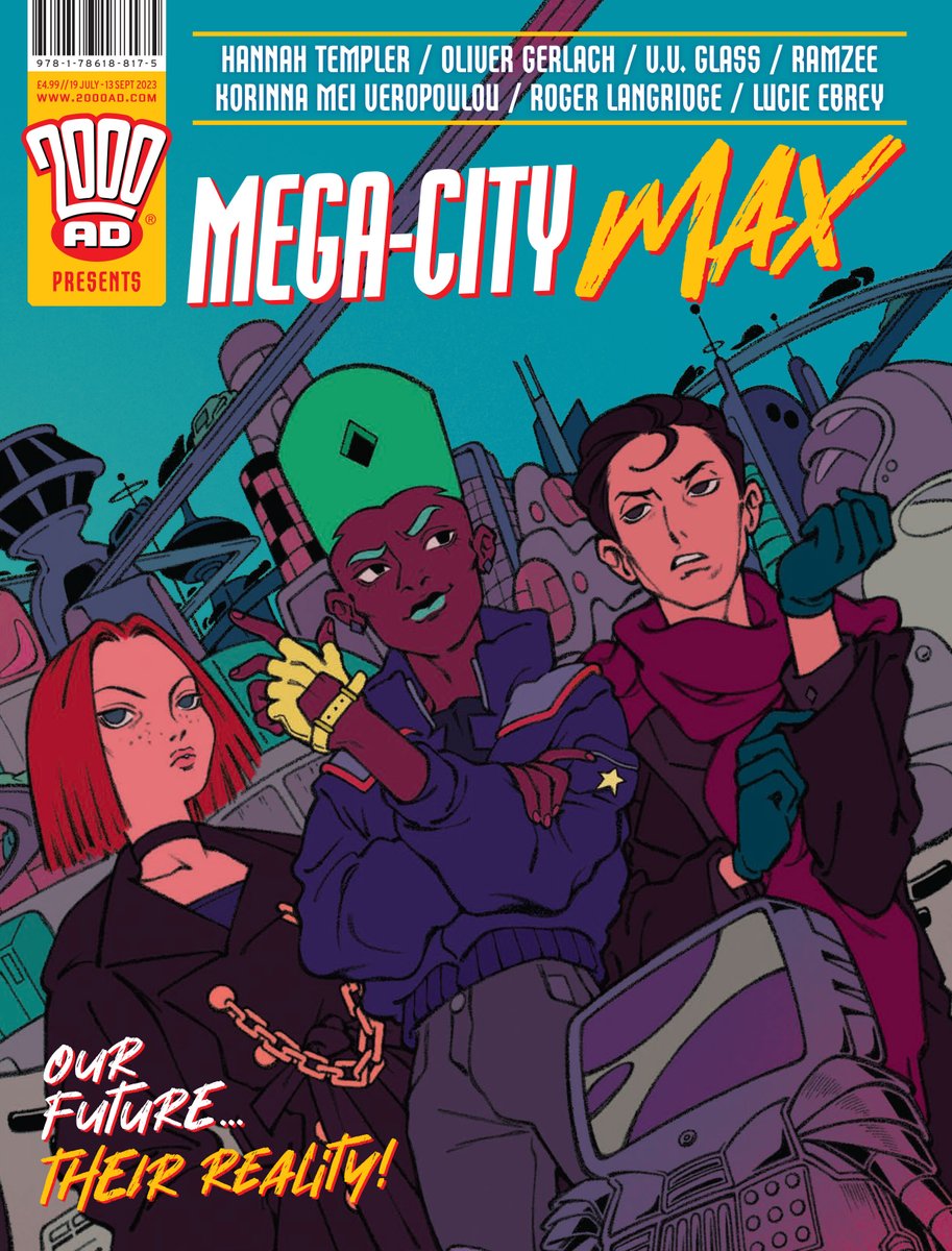 Mega-City Max comicbuzz.com/mega-city-max/ @Rebellion @2000AD @JudgeDredd @HannahTempler @hotelfred @PippaBowland @olliegerlach @Ana_Dapta @SimonBowland @RamzeeRawkz #comics #comicbooks