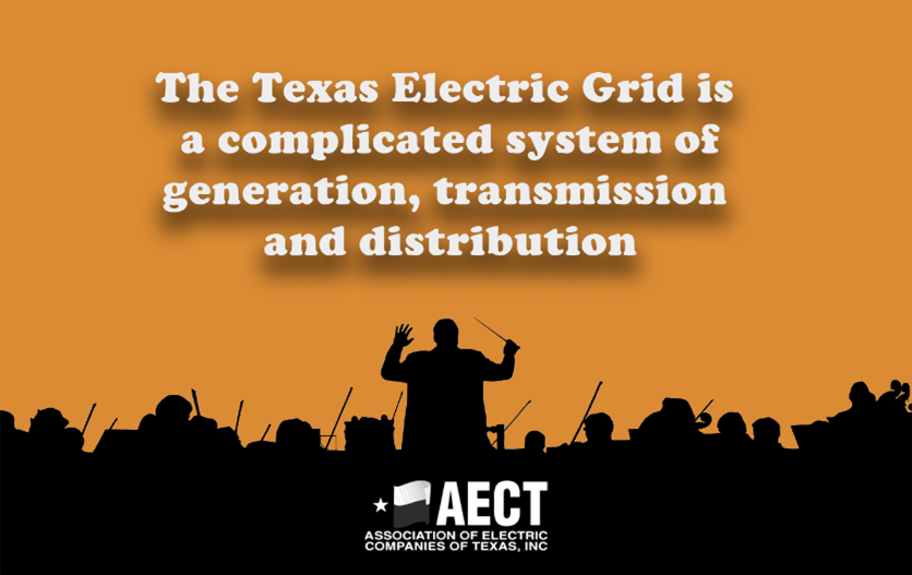 aectnet's tweet photo. Every participant in the electric market plays an important role in providing the reliability Texans expect. The Public Utility Commission of Texas ensures the electric market stays in perfect harmony. #txlege #txenergy #txgrid https://t.co/5bloHxl2nI