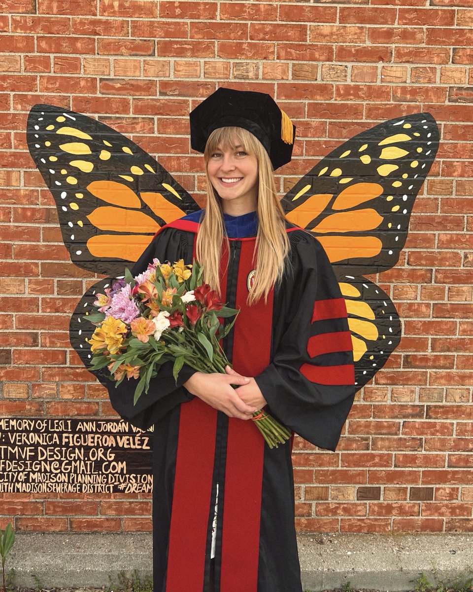 Graduated with my PhD in entomology! Ya girl is a doctor of butterfly science 🦋