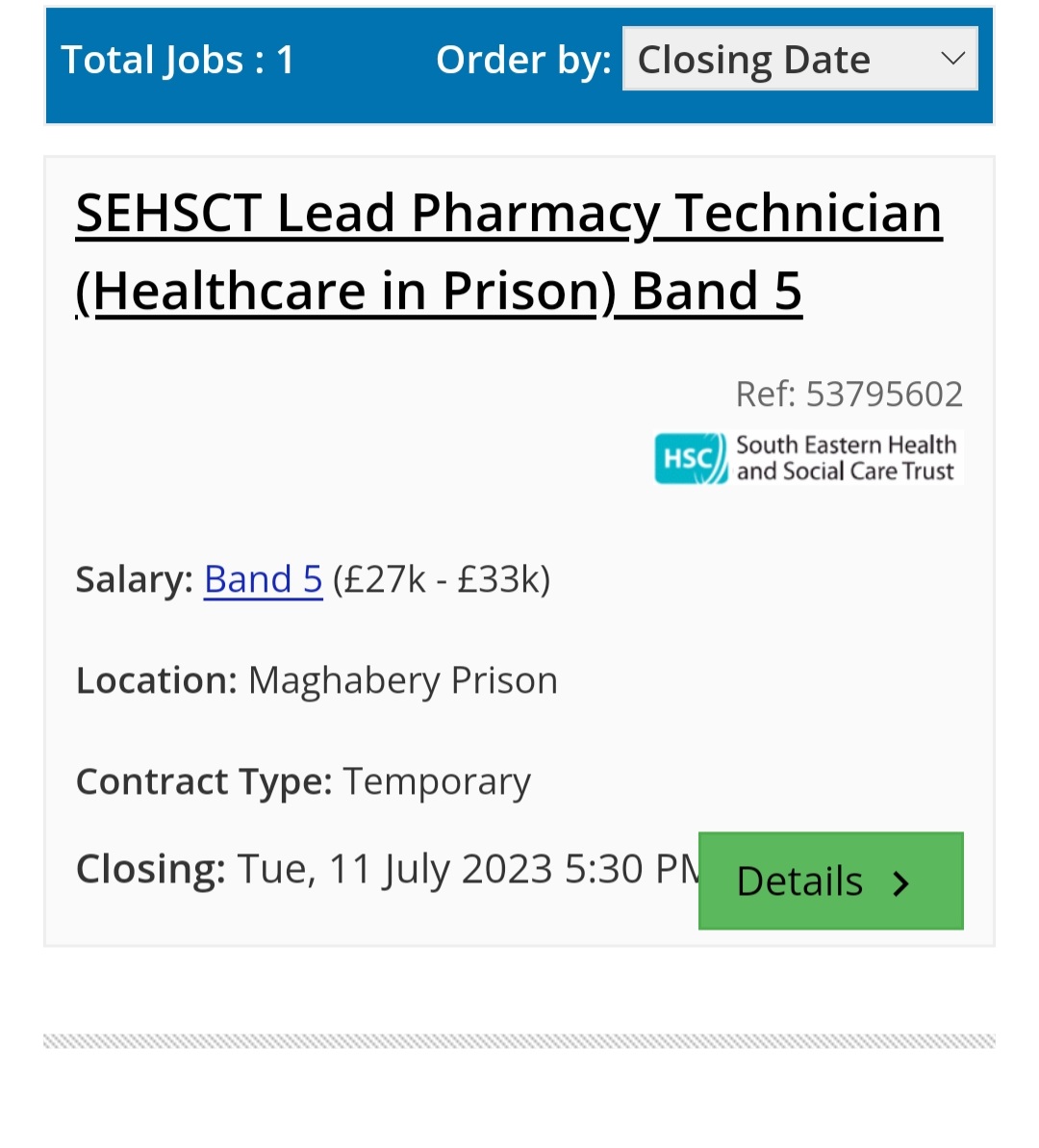 More fantastic opportunities within Healthcare in Prison @setrust @StephenMcGPT @RachelOT