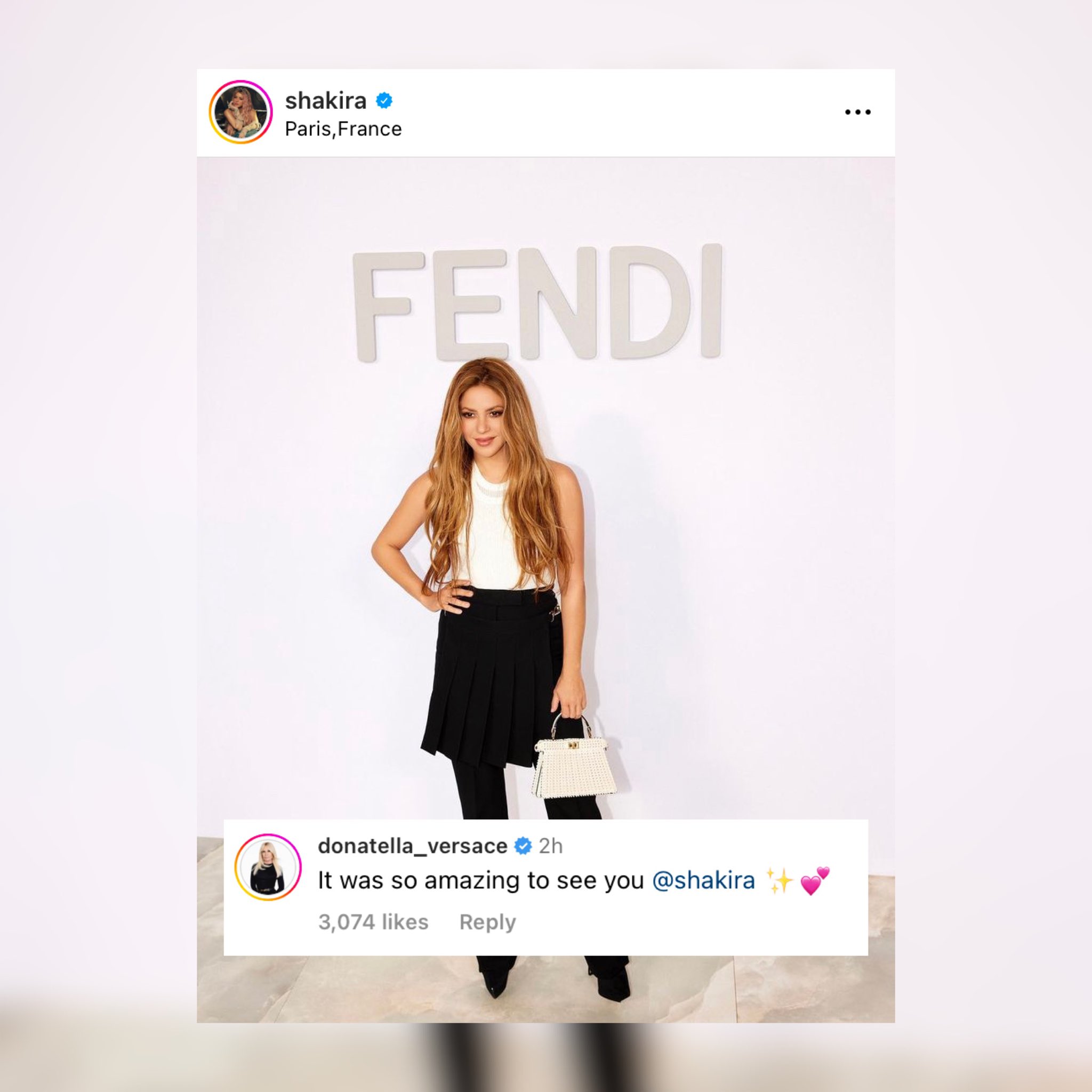 shakirastuff | fan account on Twitter: "📱 | Donatella Versace commented