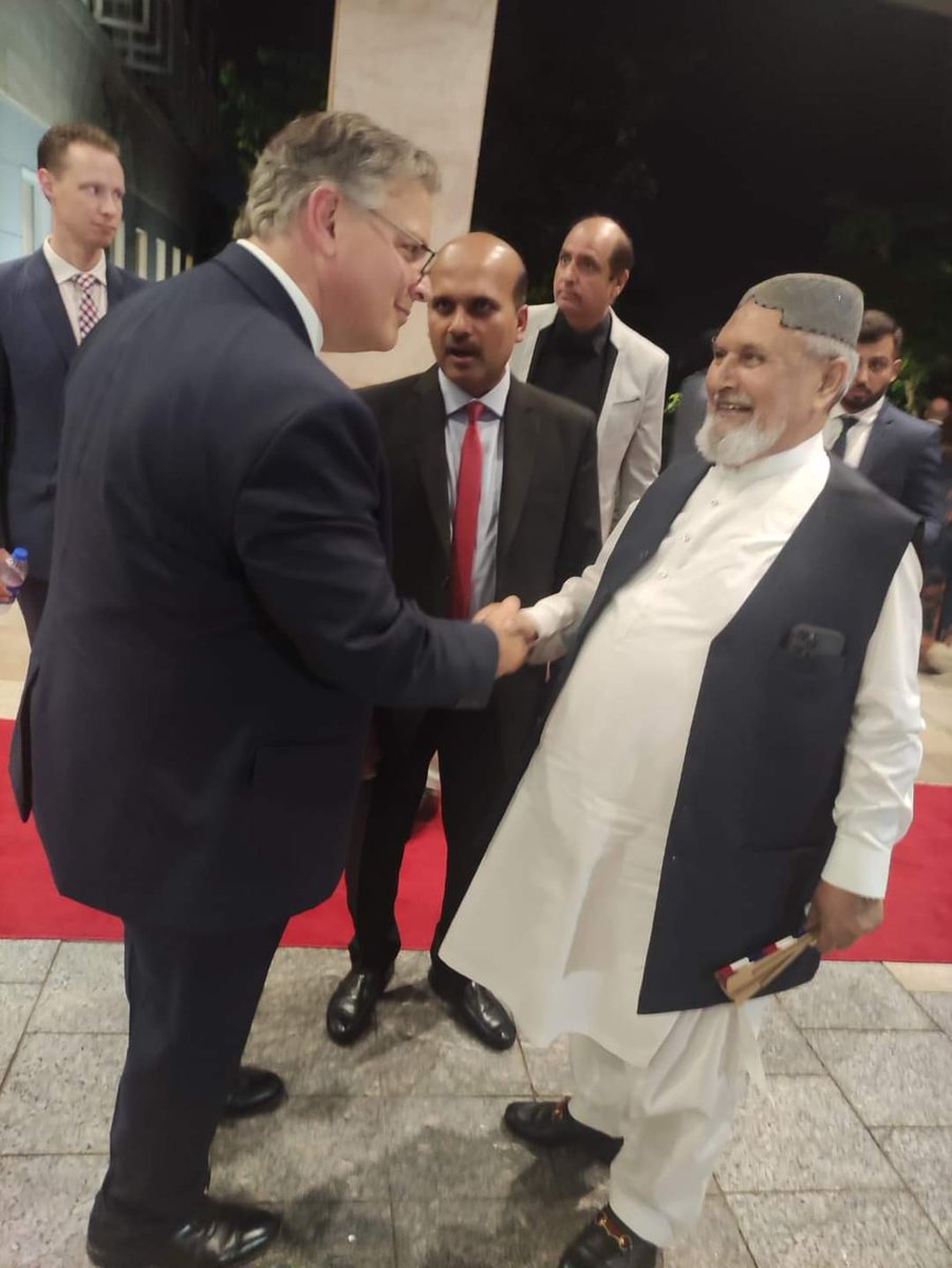 smhabibirfani's tweet photo. At US Embassy Islamabad,  With US Ambassador Mr.Donald Blome. 
6 July 2023.
#SundarSharif #SMHabibIrfani https://t.co/aPEuUX4QC1