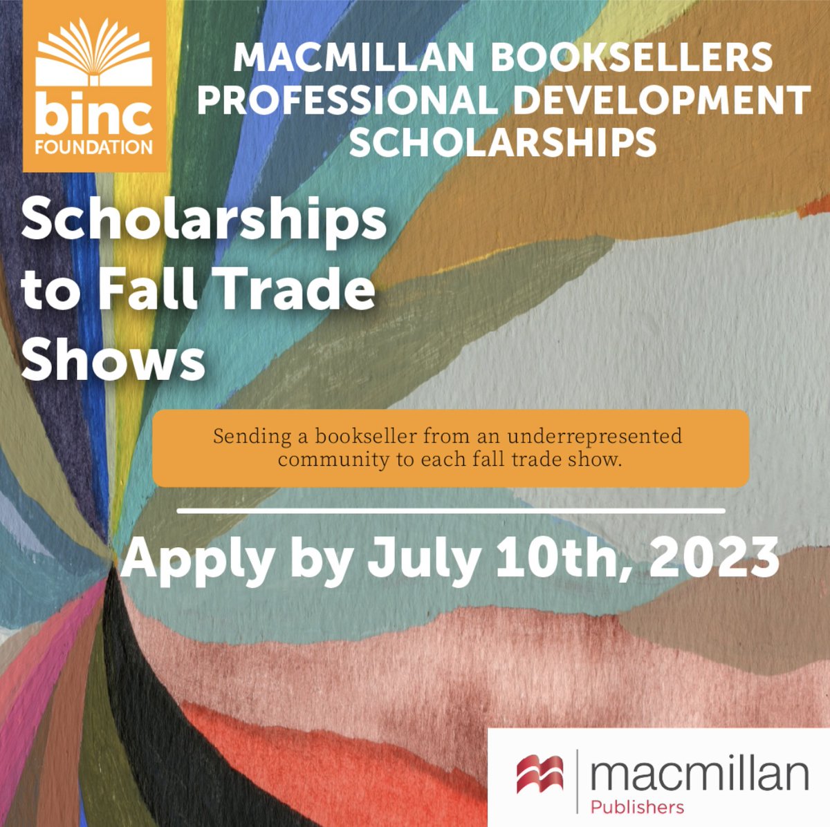 Don't forget to apply to this incredible opportunity from @MacmillanUSA and @BincFoundation by July 10th! Apply here: forms.gle/H1FZ2R2haaPvjm…
