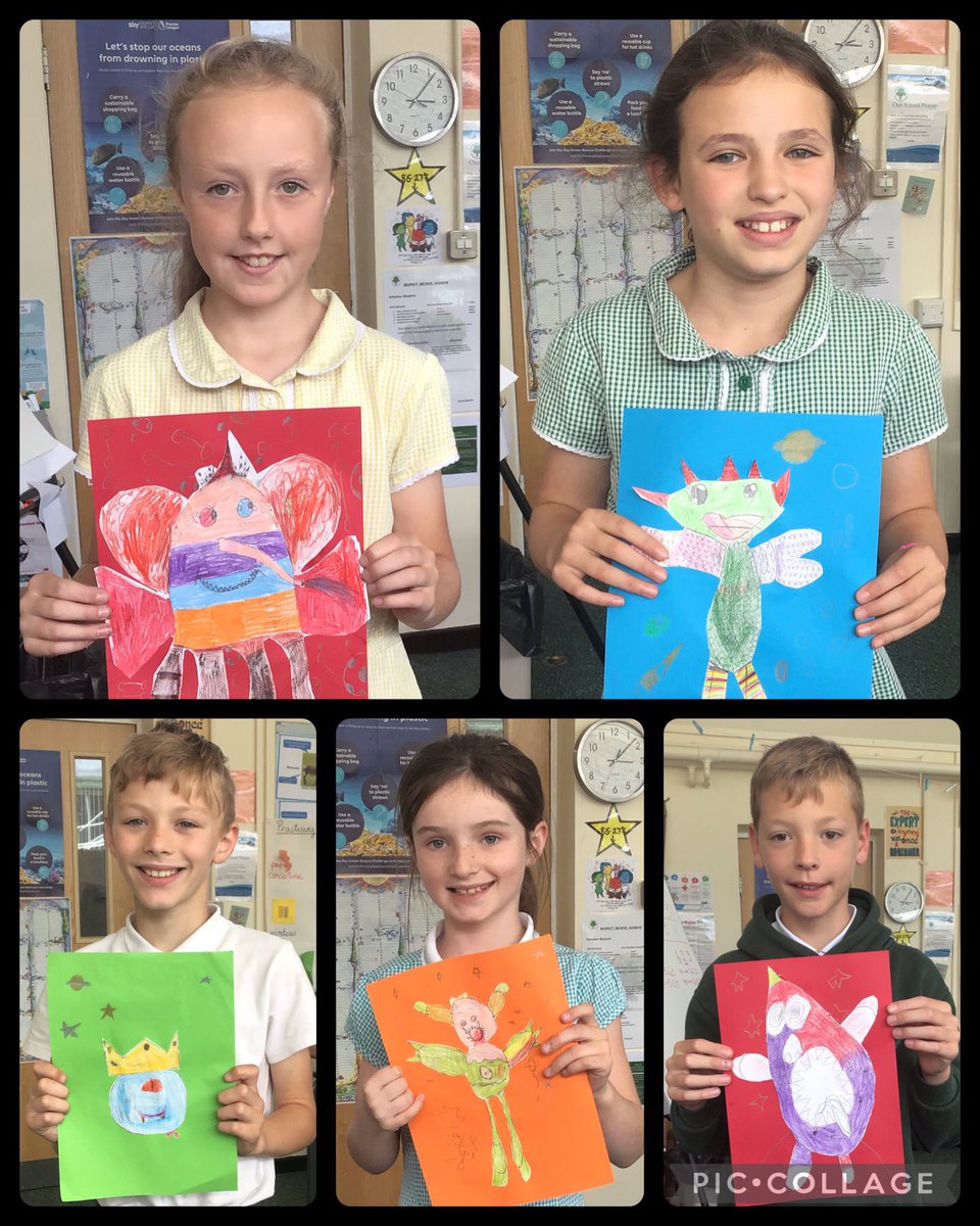 OJS_Year4's tweet photo. Using inspiration from Salvador Dali and his Surrealist artwork, we created our own dreamlike creatures. We practised different pencil lines to create texture and also experimented with colour, using blending and different tones of colour to add to our creatures. #OJSArt https://t.co/z4did2esxc