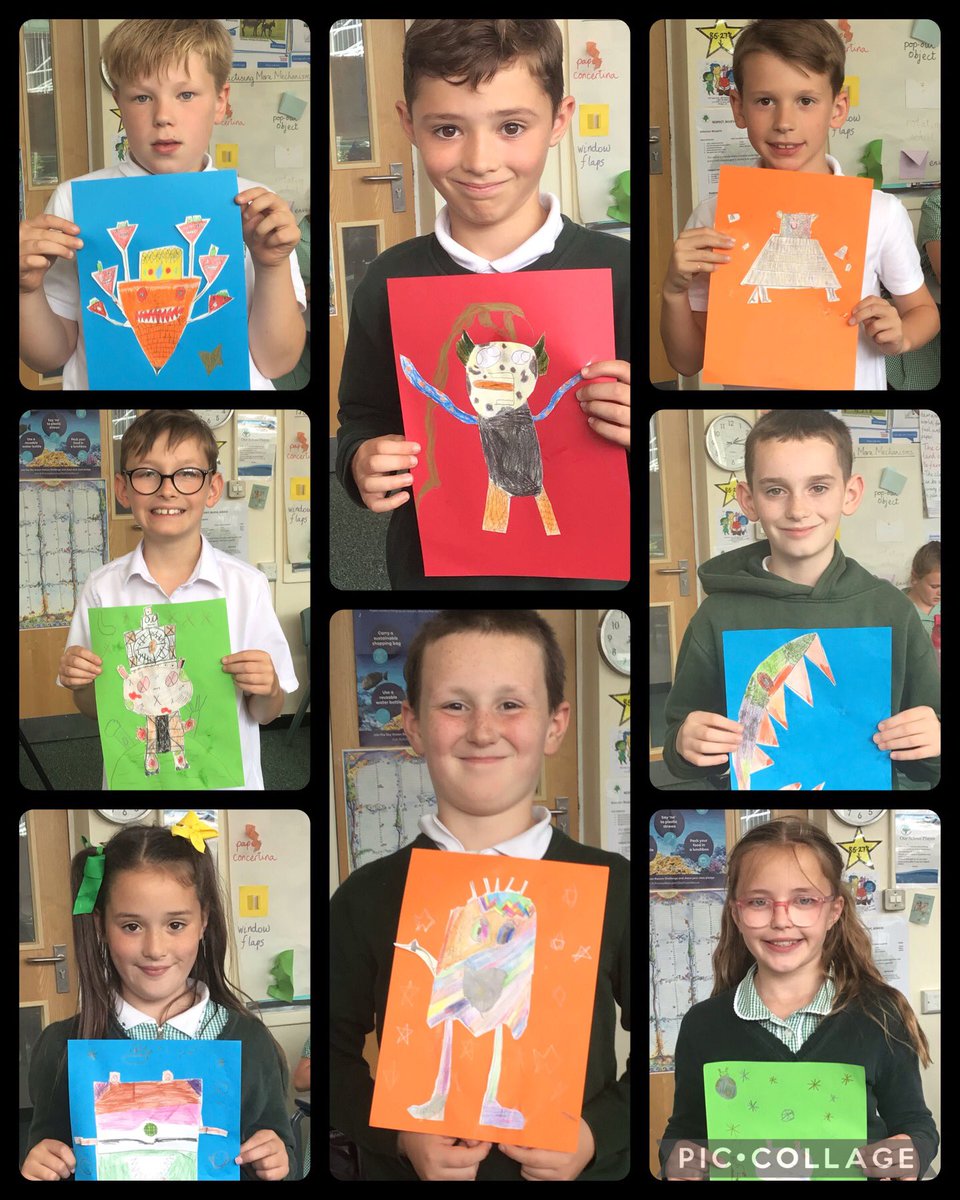 OJS_Year4's tweet photo. Using inspiration from Salvador Dali and his Surrealist artwork, we created our own dreamlike creatures. We practised different pencil lines to create texture and also experimented with colour, using blending and different tones of colour to add to our creatures. #OJSArt https://t.co/z4did2esxc