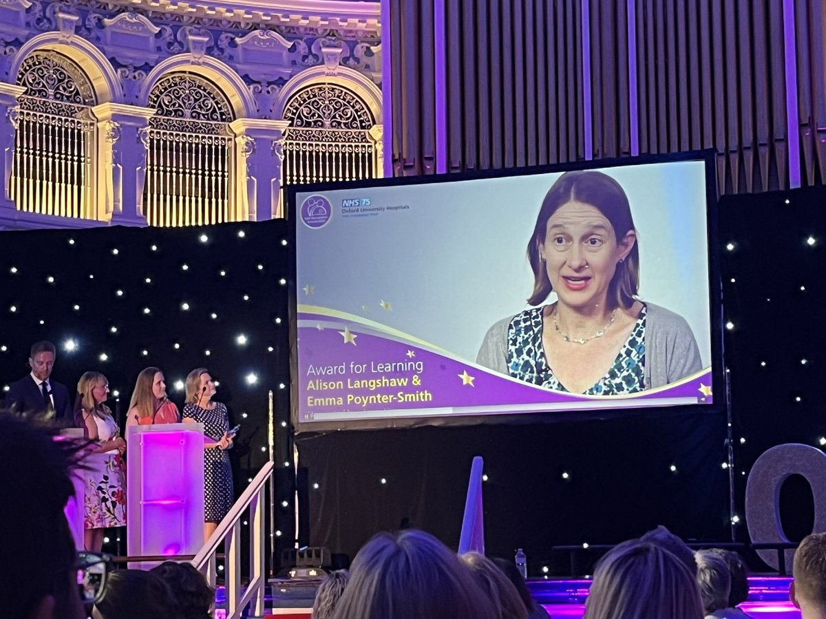 Great to hear that we are providing advancements in care in Speech &amp; Language Services at OUH! Congratulations Alison Langshaw &amp; Emma Poynter-Smith! #OUHAwards23 🎉