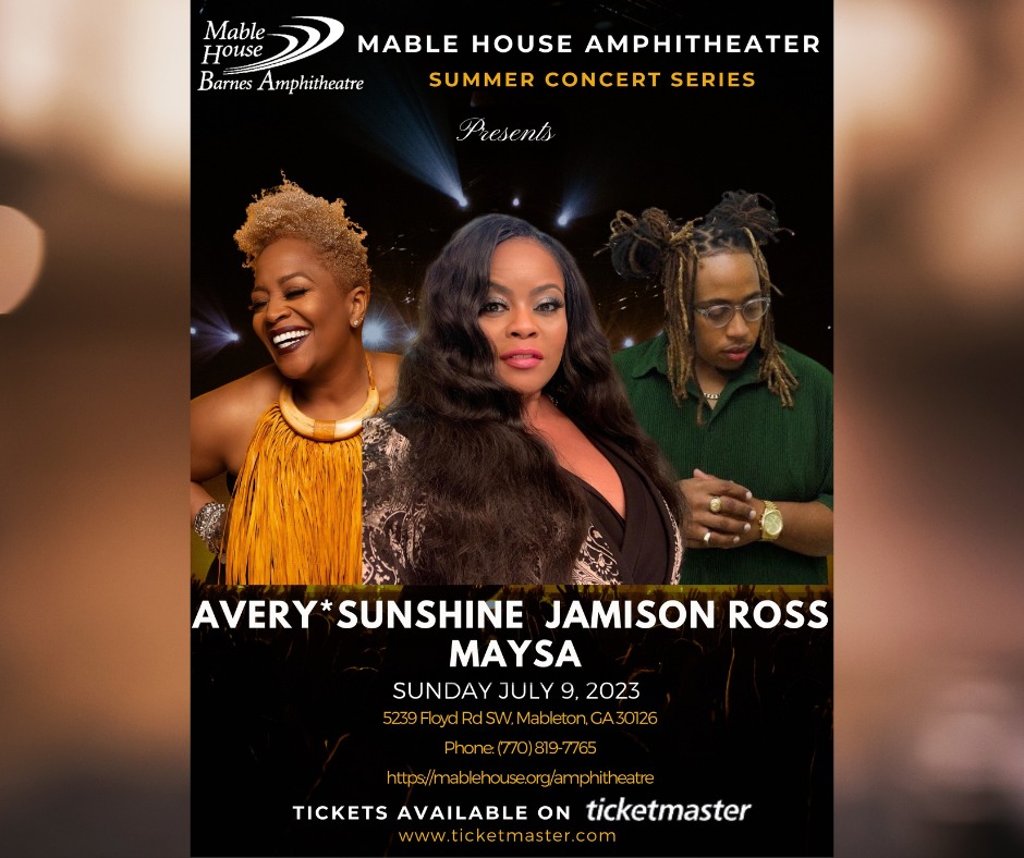 cobbcountygovt's tweet photo. Keep the party going at Mable House Barnes Amphitheatre, 5239 Floyd Rd, Mableton.  
July 8 - Soul: Stephanie Mills, Atlantic Starr, Miki Howard, Glen
July 9 - Avery Sunshine, Maysa, Jamison Ross
July 15 -   R&amp;B: Dru Hill and Silk
https://t.co/8x5LYqyc6y
#cobbcounty #mhba https://t.co/aC3xBZEJxh