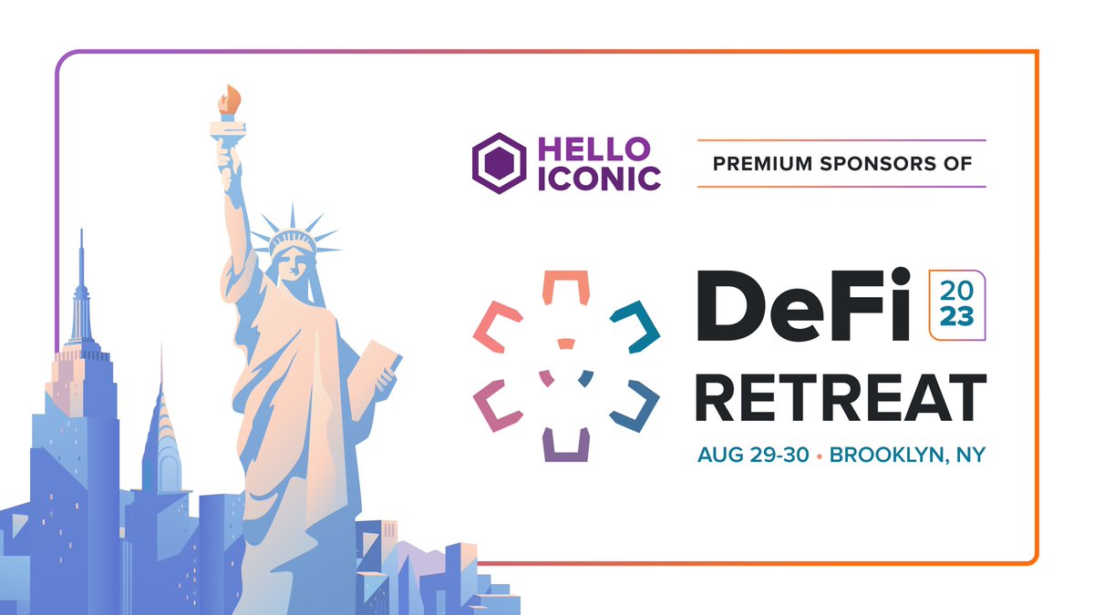 hello_iconic's tweet photo. We are thrilled to announce our participation as Premium Sponsors of the DeFi Retreat US 2023, a gathering for TradFi and DeFi leaders and professionals in the US.π‘π
Find out more about the event here π https://t.co/lSAmBsPbyI
#helloiconic #digitalproducts #DeFi #fintech https://t.co/UwcqdpEFb5