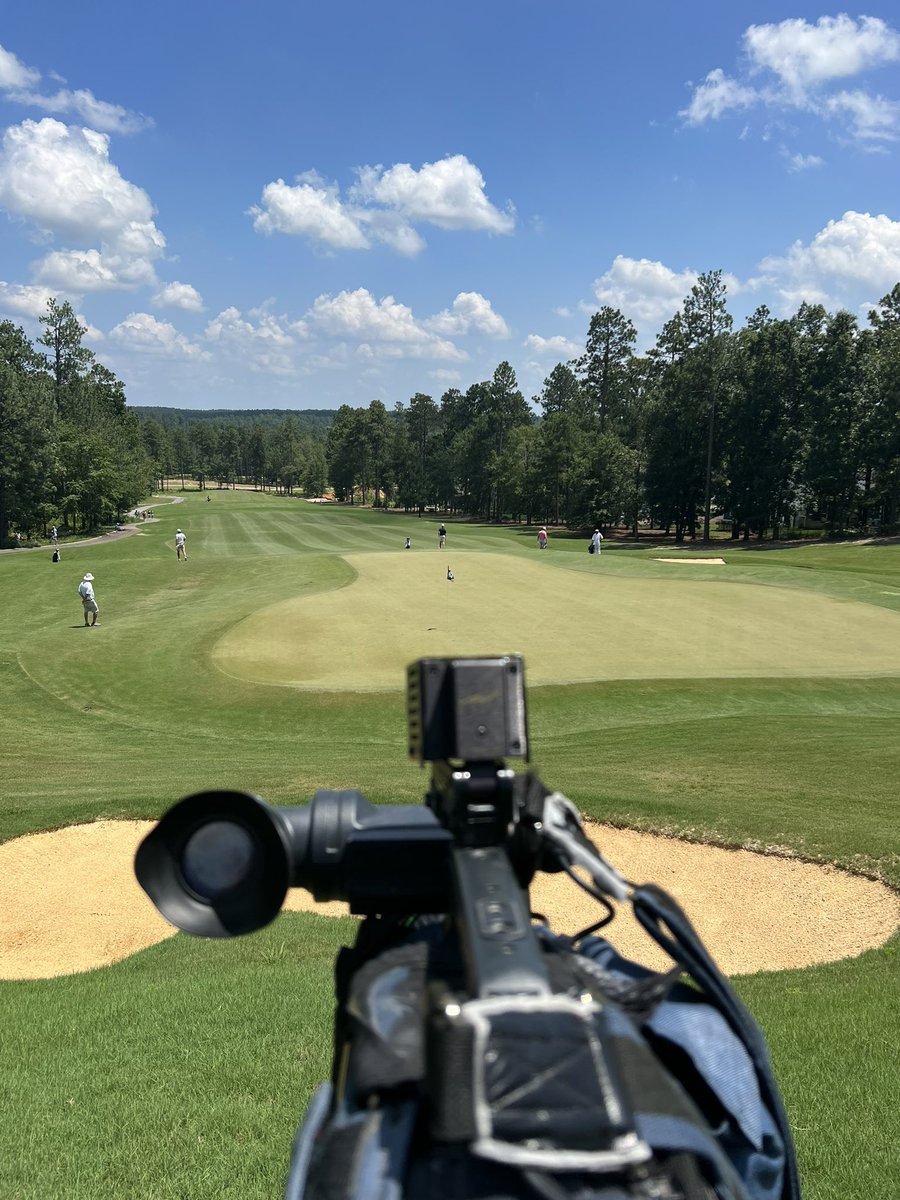 With course renovations @palmettogc, the 48th annual @PalmettoAmateur audibles to The Reserve at Woodside Plantation. Former @TBredFootball/@CoastalFootball OL Will Durrett in the field with former teammate & @SCStateAthletic RB Byron Bush on the bag

@WJBFSports