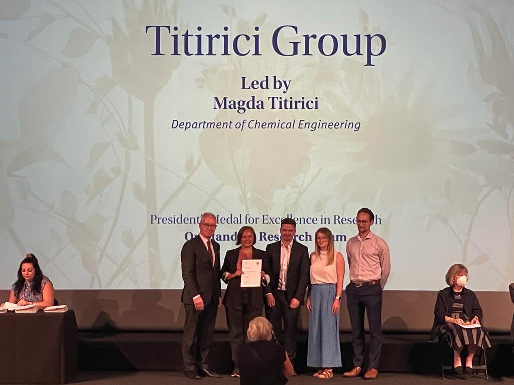 Magda Titirici (@titiricigroup) on Twitter photo After a week of awards giving to outstanding materials chemists <a href="/RoySocChem/">Royal Society of Chemistry</a> #MC16 I am honoured to receive <a href="/imperialcollege/">Imperial College London</a> Presidentā s Medal for outstanding research team. I am lucky and privileged to collaborate with so many outstanding scientists across UK and the globe! After a week of awards giving to outstanding materials chemists <a href="/RoySocChem/">Royal Society of Chemistry</a> #MC16 I am honoured to receive <a href="/imperialcollege/">Imperial College London</a> Presidentā s Medal for outstanding research team. I am lucky and privileged to collaborate with so many outstanding scientists across UK and the globe!