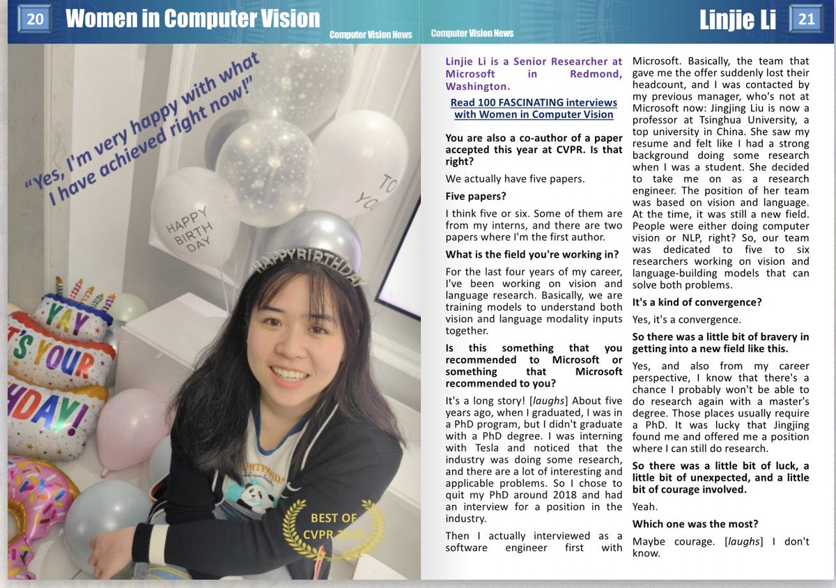 Linjie (Lindsey) Li tweet media