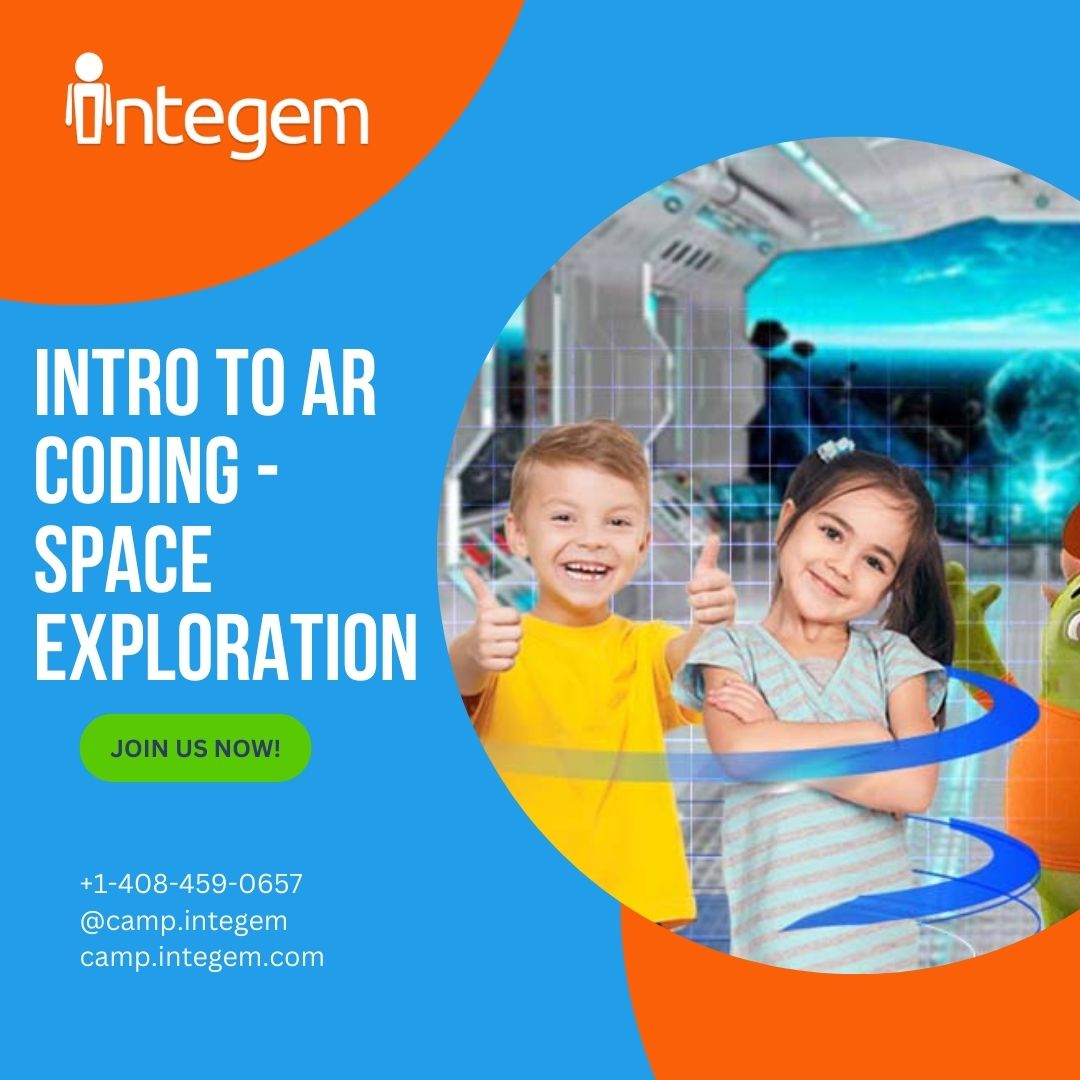 Integem_Inc's tweet image. "Calling all aspiring astronauts! 🚀✨ Join our Intro to AR Coding - Space Exploration camp for junior space explorers (ages 6-8) and embark on an out-of-this-world adventure! 🌌🪐
__
camp.integem.com
__
.
.
.
.
#ARcoding #STEMeducation #gamedesign #codingforkids #junior