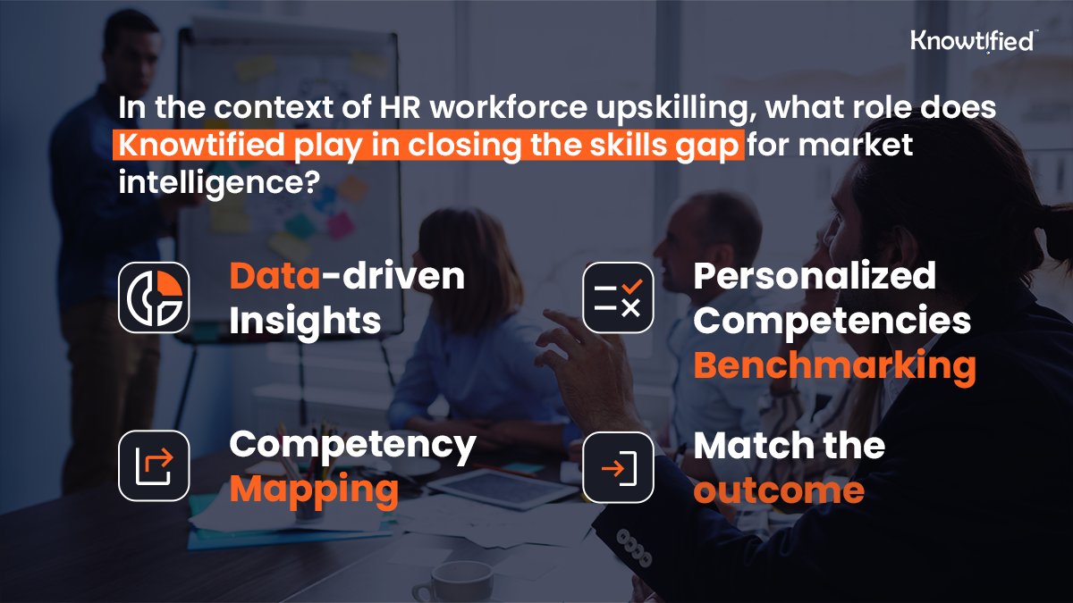 Knowtified's tweet image. Knowtified plays a crucial role in closing the skills gap for market intelligence in HR workforce upskilling.

Book a demo today to learn more!

#HR #CompetencyMapping #Upskilling #SkillsGap