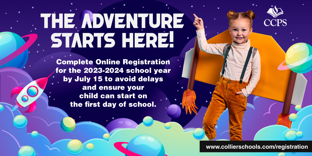 Calling all students NEW to CCPS! Your adventure starts here...but you must register online by July 15 to avoid any delays in starting school on time. Visit https://t.co/SzFX6aPuO4 for further details. #CCPSFamily https://t.co/CBYPaB75S5