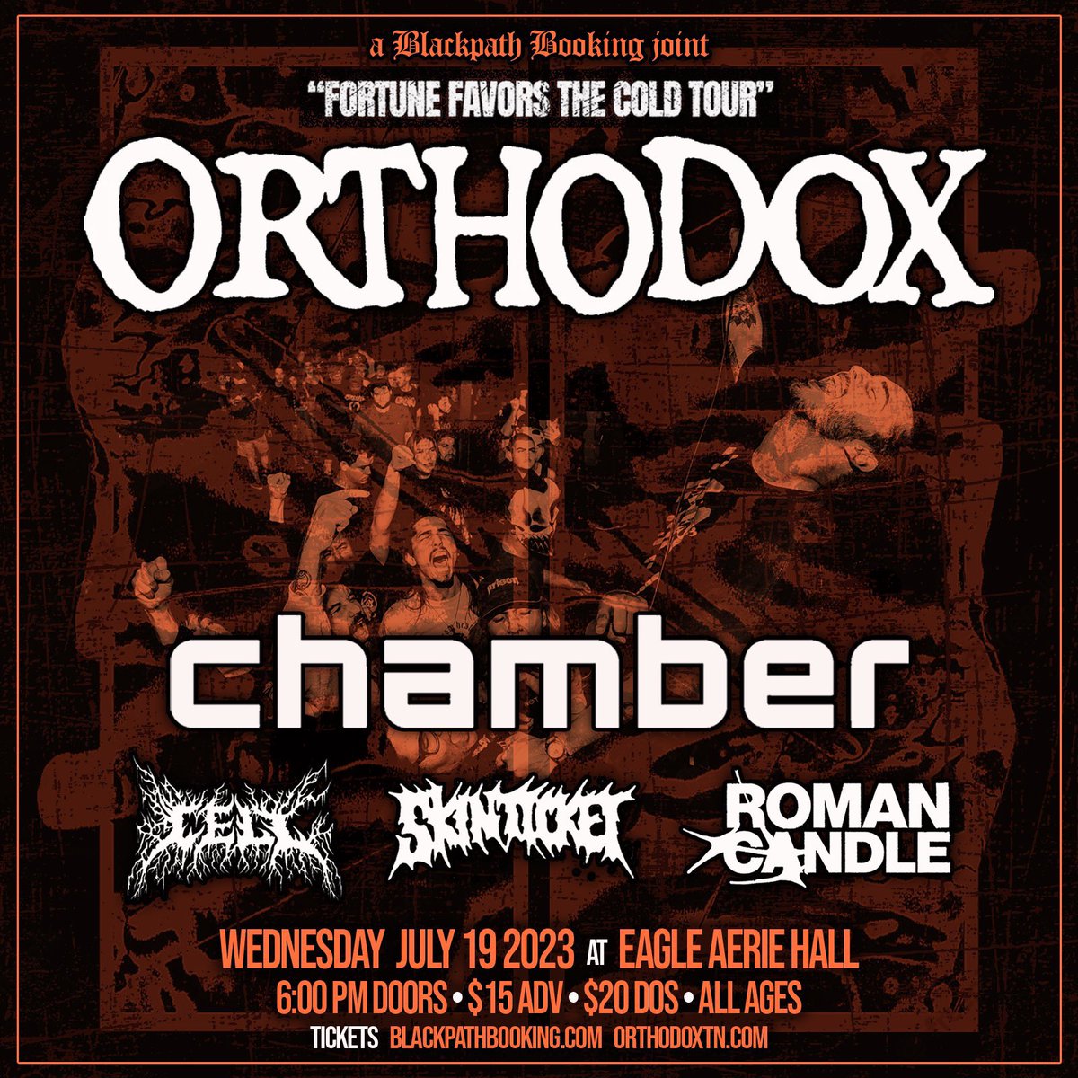 *COMING UP FAST* <a href="/blackpathlvhc/">Blackpath LVHC</a>  presents: Wednesday July 19th at Eagle Aerie Hall w/ <a href="/orthodoxtn/">ORTHODOX</a> / <a href="/chamber615/">Chamber</a> / <a href="/cellmetal_/">CELL</a> / <a href="/Ticket4Skin/">SkinTicket</a> &amp; Roman Candle!! Tickets are available
Online at Blackpathbooking.com !! Buy yours asap!