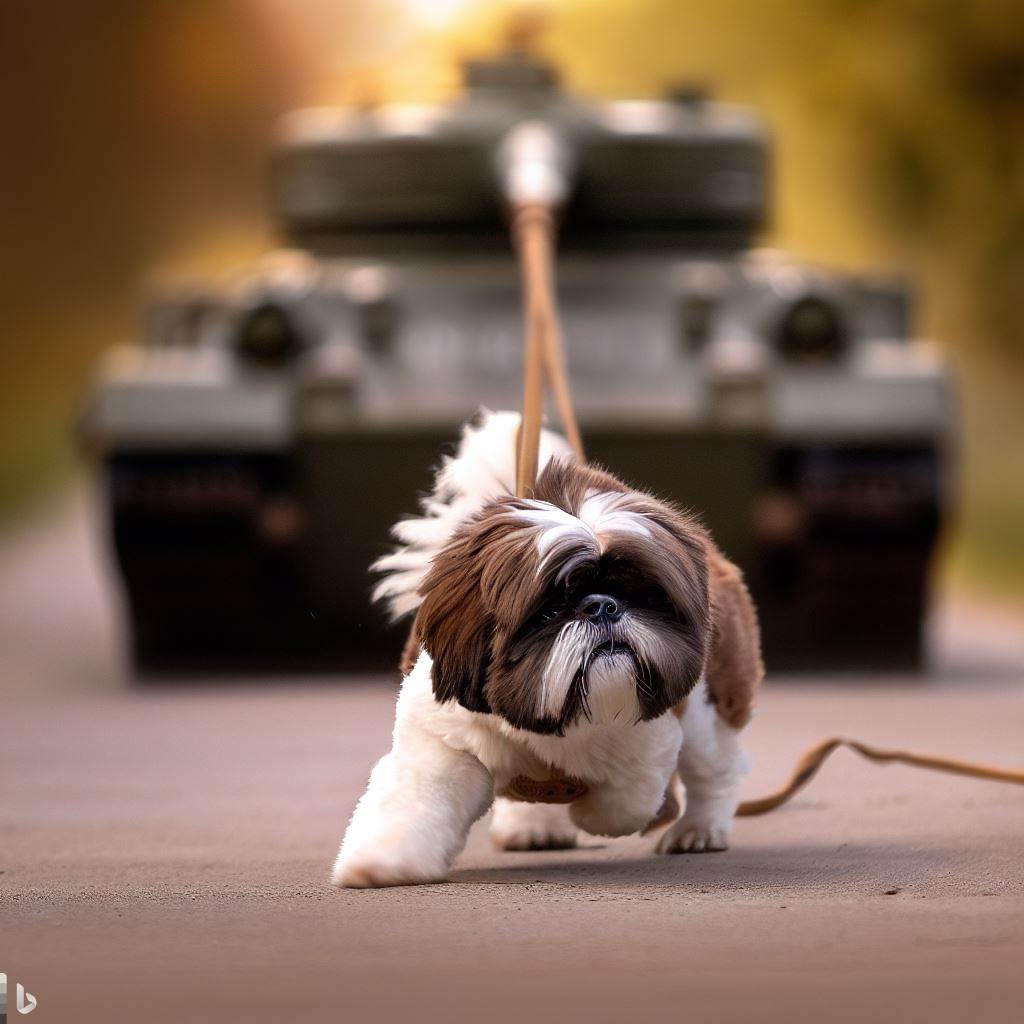Crazy, didn’t realise Shih Tsus were so strong