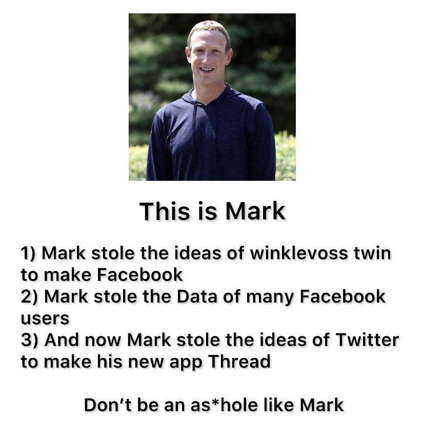 dogeofficialceo's tweet image. Mark Fuckerberg