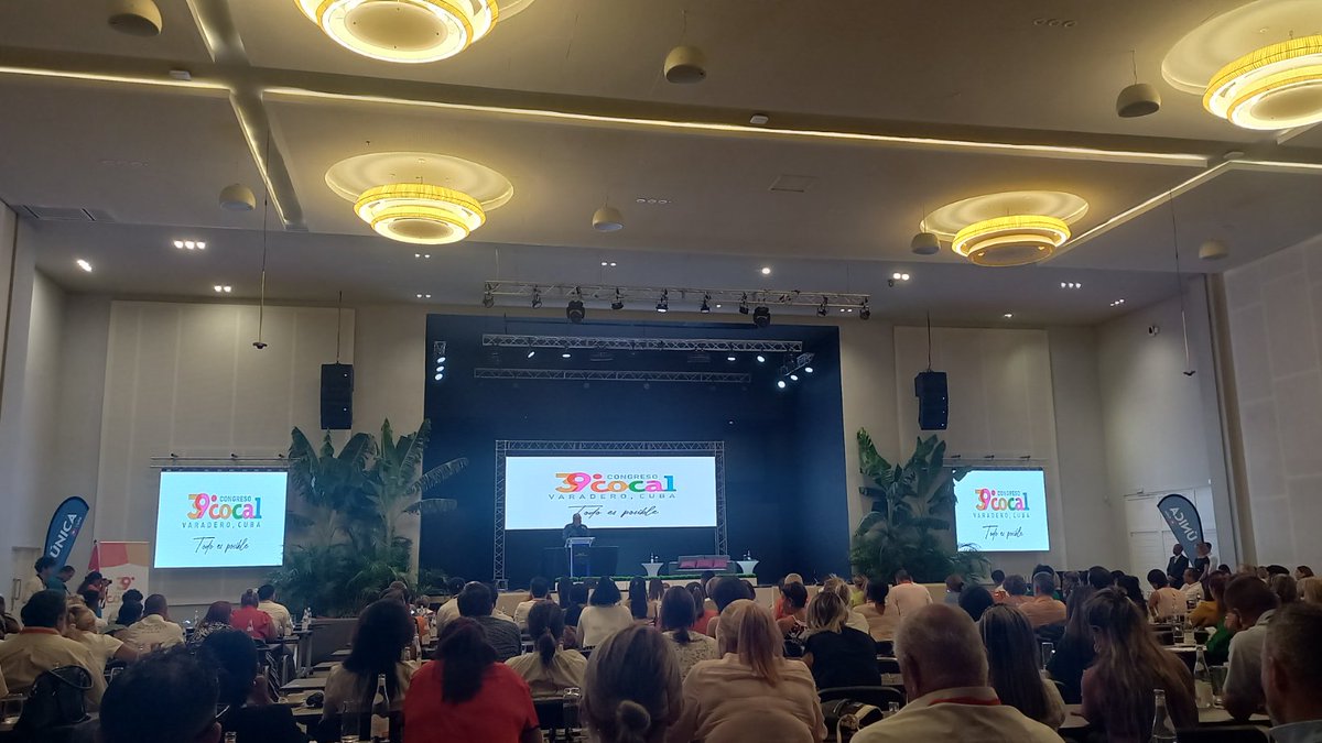 #ACNreporta 🇨🇺 Manuel Marrero, Primer Ministro, asiste a la clausura del Congreso de la Federación de Entidades Organizadoras de Congresos de América Latina (COCAL) que tiene lugar en Varadero.
 La cita reúne a organizadores profesionales de 20 países. <a href="/ACN_Cuba/">Agencia Cubana de Noticias</a>