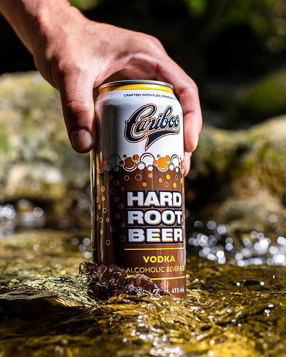 The Hard Root Beer made with pure spring water, right here in #BritishColumbia !!

#CaribooHardRootBeer is a 5.5% version of our classic recipe #CaribooRootBeer available In 473ml tallcans at participating private retailers in BC and #Alberta 

#CaribooBrewing