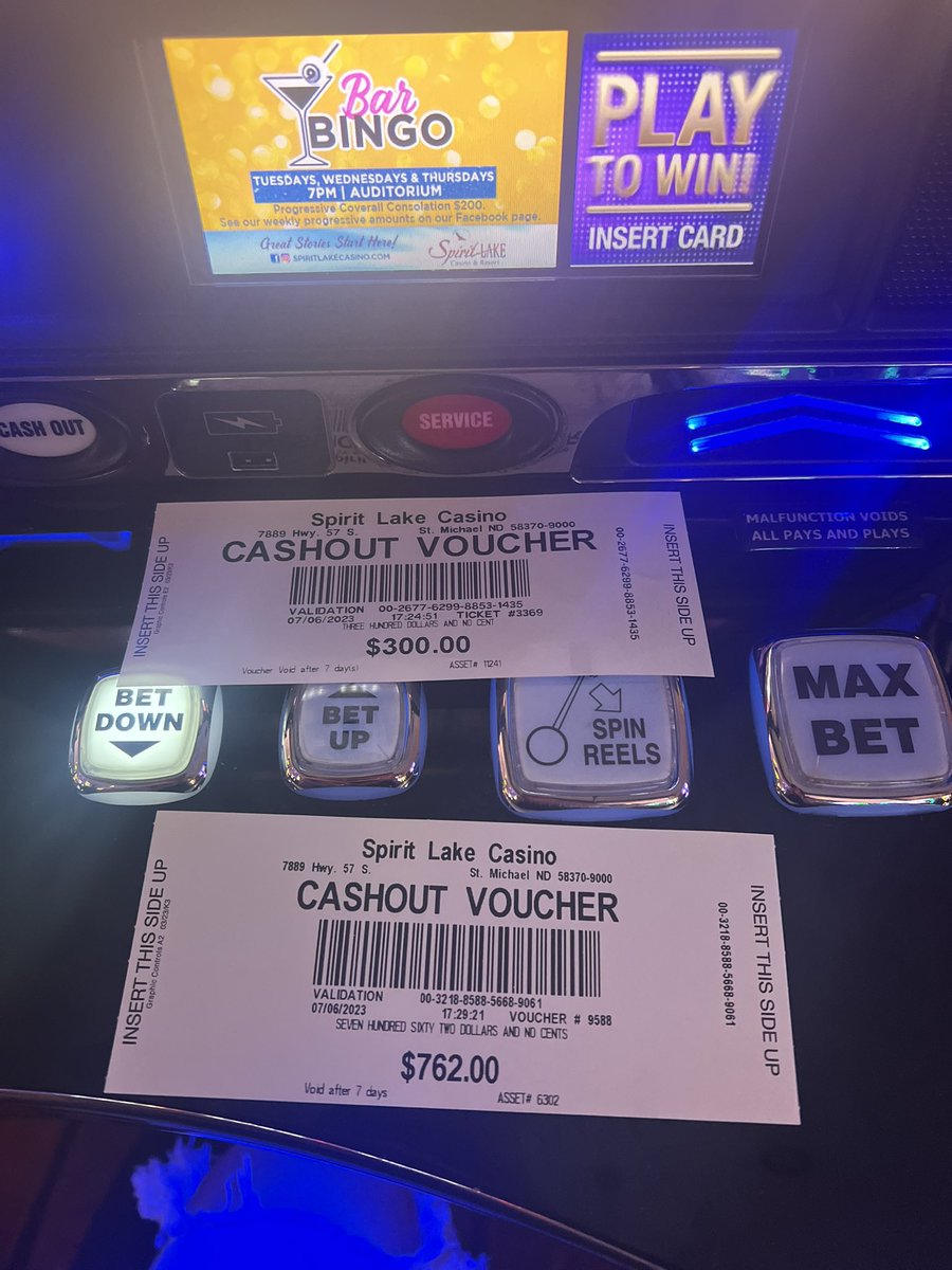 Been telling my friends I want to go to the casino for weeks now, no one would go with me. 

So I decided to go by myself. 

Anyways, I spent $160 and ended up cashing out these two plus a $178. Not bad for a day off 😌