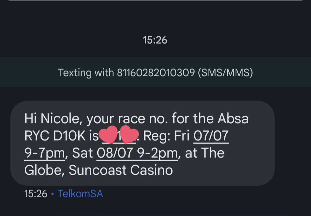 nicole325i's tweet image. Super excited to be participating in the Absa run your city 10k race, proudly sponsored by @cheryzaofficial @SA_Chery @AbsaSouthAfrica #funtorun #FunToDrive #runyourcity    #AbsaRunYourCity