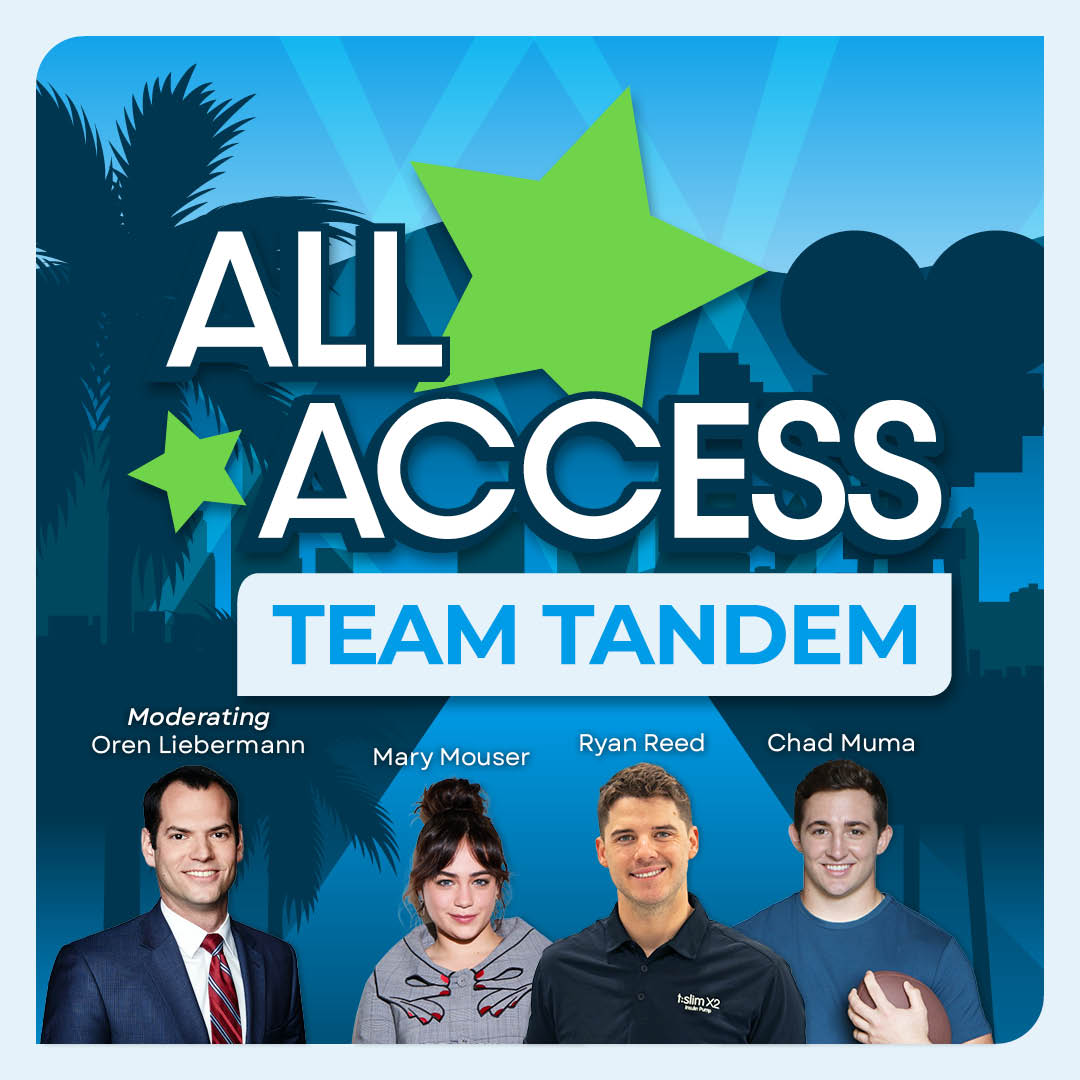 #FFLOrlando23 You’re invited to the All Access: Team Tandem event on July 8 from 9:30 am-12 pm (ET). Join teammates @Chad_Muma, Mary Mouser, and @driverRyanReed for the world premiere of the short film, “The Chad Muma Story.” #CWDiabetes #TandemDiabetes