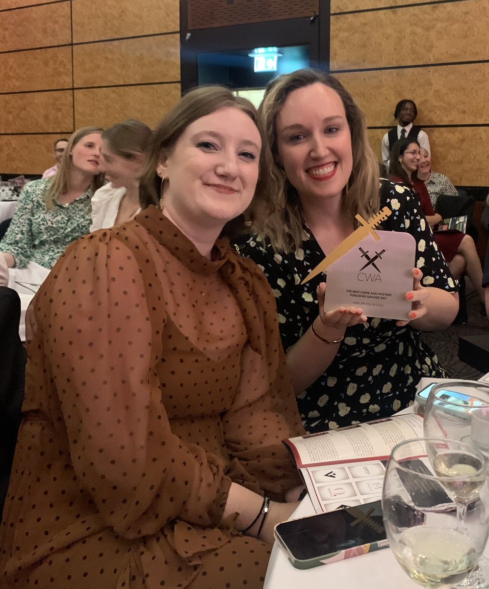 ViperBooks's tweet photo. So thrilled to win the #CWADagger for  Publisher of the Year! 🏆 🗡️ 😱 https://t.co/merKicymrm