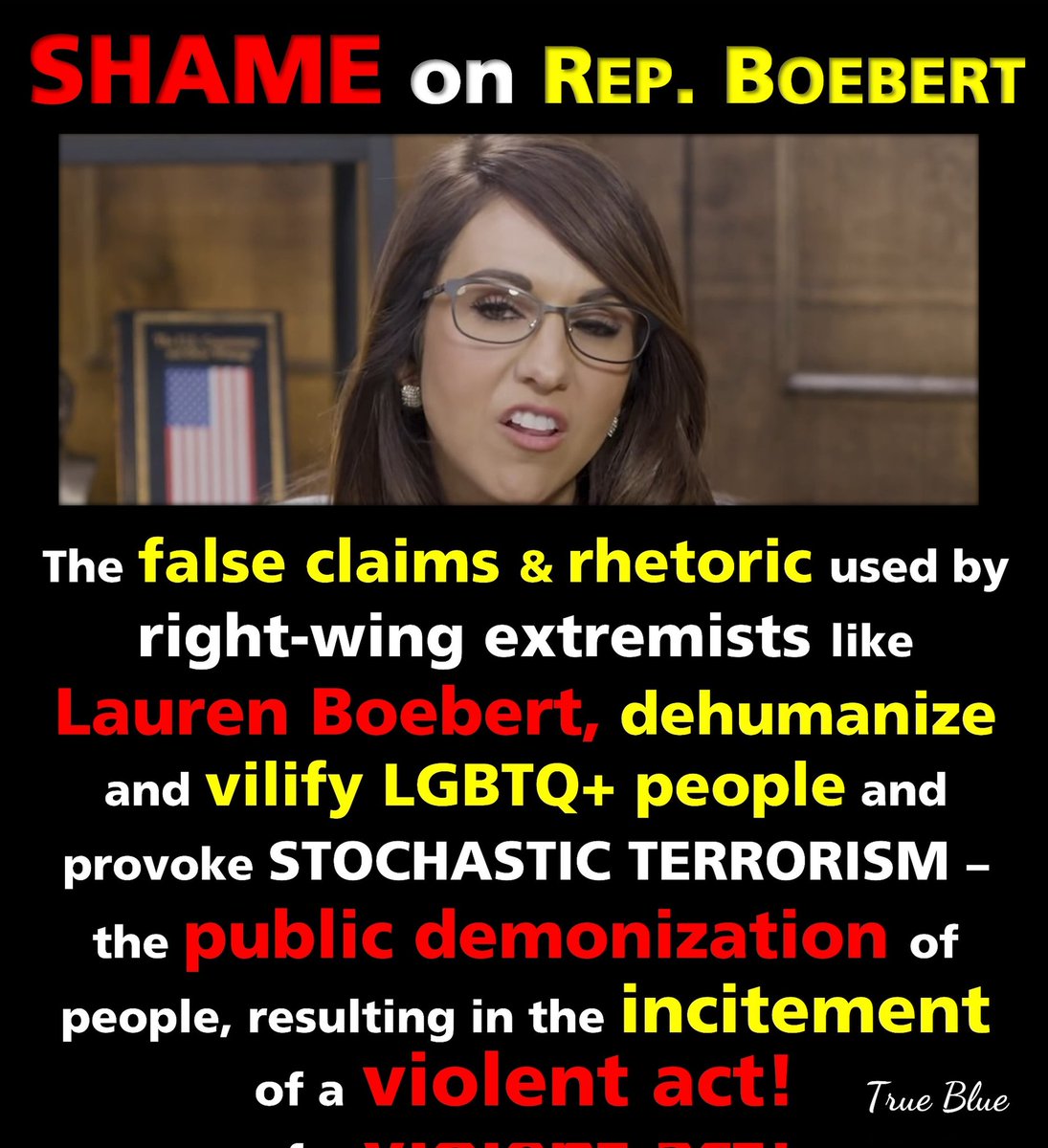 @laurenboebert 🤬 @laurenboebert uses HATE Speech under the guise of FREE speech!

Too uneducated to know the difference!

🔥 Follow @AdamForColorado and HELP him UNSEAT @RepBoebert

#ExpelLaurenBoebert