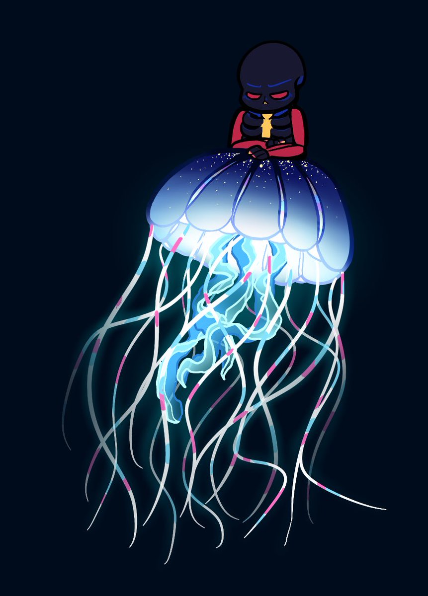 calmchapsart's tweet photo. Been enjoying Error (is a jellyfish) by @MushroomDanceYo and thought I’d give drawing him a shot.

Wasn’t sure if I preferred realistic jelly or pudgy squishy jelly more so guess I’ll post both https://t.co/knxwwDQNUP