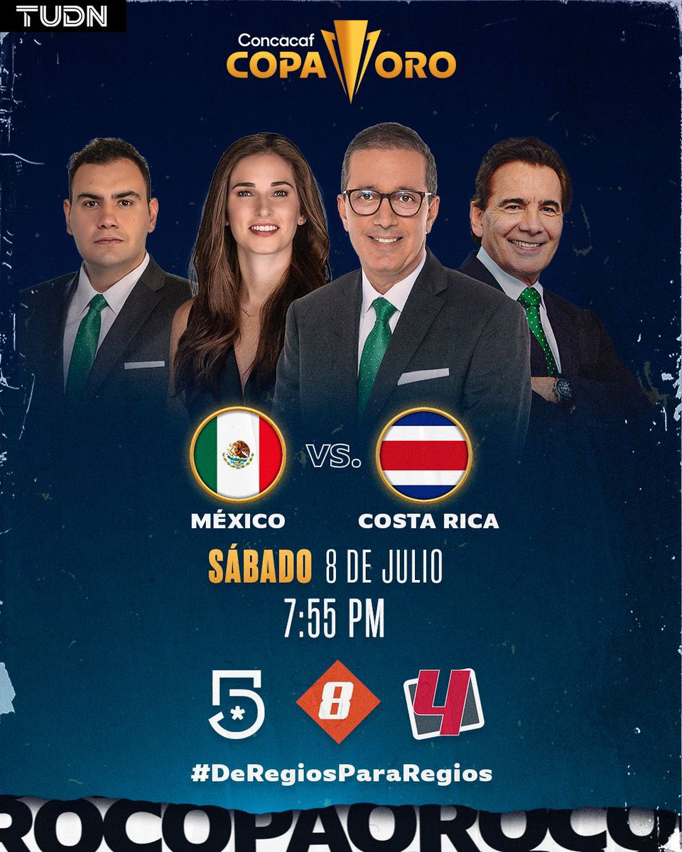 ¡Gánate una playera de <a href="/Rayados/">Rayados</a> y <a href="/TigresOficial/">Club Tigres 🐯</a>  este sábado cuando <a href="/miseleccionmx/">Selección Nacional</a> se juegue el pase a semifinales de la Copa Oro frente a Costa Rica! 

¡Vívelo #DeRegiosParaRegios! Sigue la mecánica que explicaremos durante la transmisión para que participes y ¡ganes!