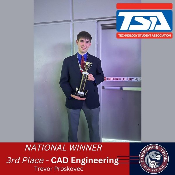 _CTTSA's tweet image. Congratulations to Trevor Proskovec. Trevor who is a Certified Solidworks Expert placed 3rd in the CAD Engineering event at the National TSA Conference last week!

@CTHSConnect 
@cthsprincipal 
@CCSDATHACT1 
@CCSDK12 
@SOLIDWORKS 
@SOLIDWORKSedu 
@marieplanchard1 
@MikePuckett