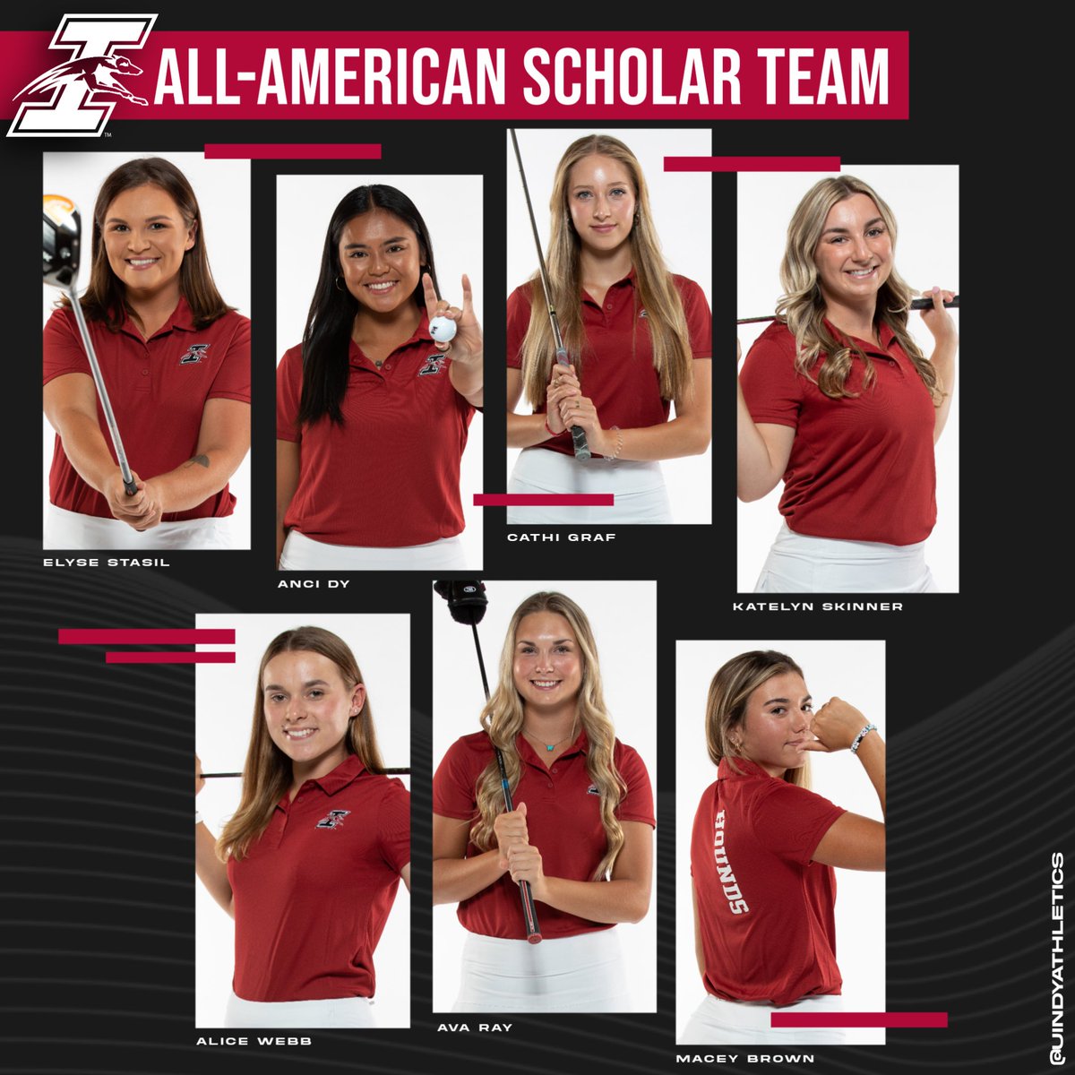 ⛳️ | Seven All-American Scholars for @UIndyHoundsGolf, most in #NCAAD2! 📚💪

🔗 athletics.uindy.edu/news/2023/7/6/…