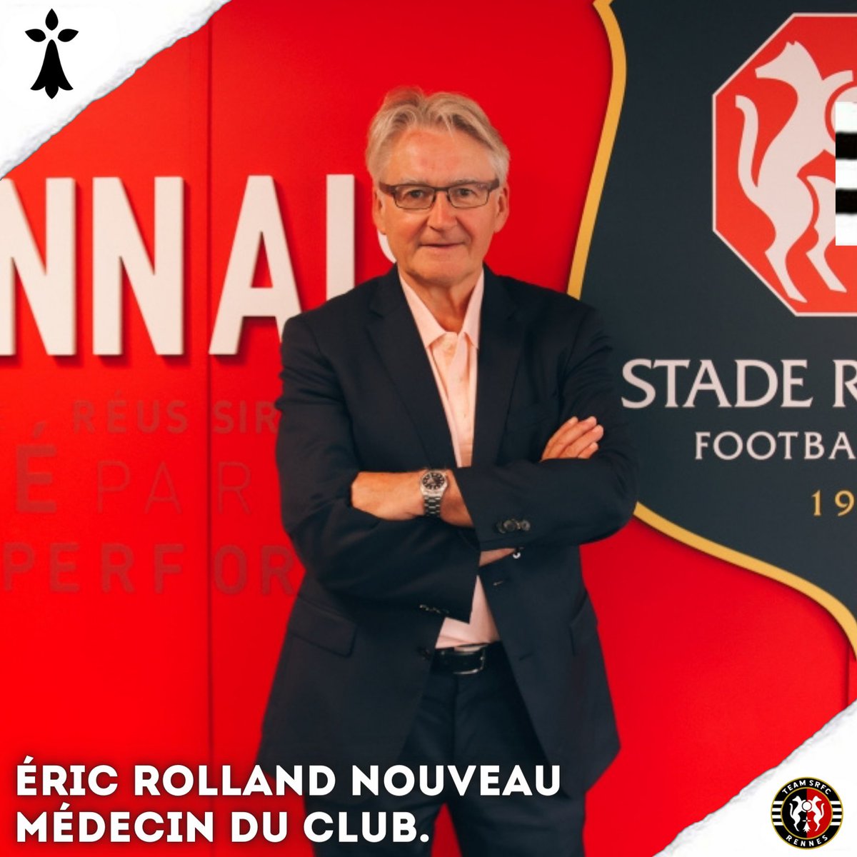 team_srfc's tweet image. #Club

🚑 Éric #Rolland est le nouveau médecin du Stade Rennais. Originaire des Côtes d'Armor et disposant d'une grande renommée internationale, ce dernier vient remplacer Rufin #Boumpoutou qui a décidé d'orienter son avenir différemment.
-
📸 : @staderennais