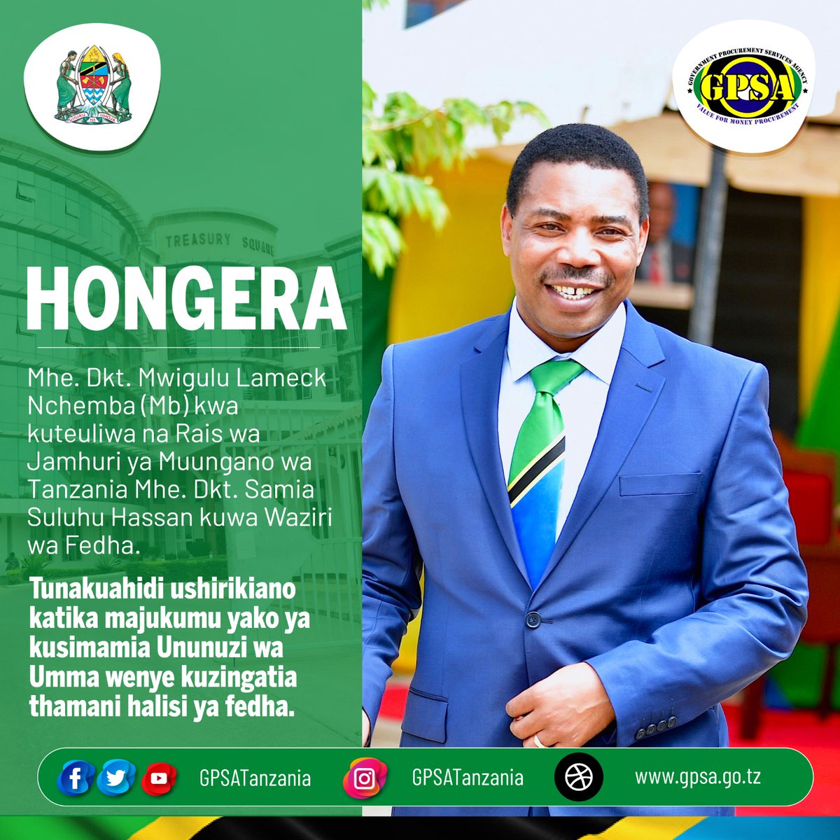 GpsaTanzania's tweet photo. PONGEZI
#GPSATanzania #BohariKuuYaSerikali #GPSAMshindi3NBAA2021 #GIMIS #Kaziiendelee #tukutaneSabasaba #MaoneshoYaSabasaba https://t.co/Iql13Eo0et