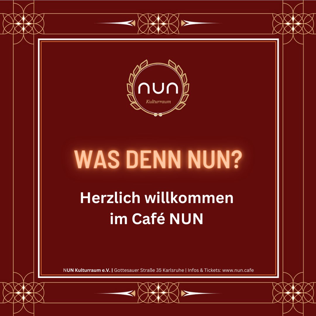 Der NUNsletter für Juli ist raus. Wir freuen uns vor unserer Sommerpause noch auf ein tolles Konzert mit STELLA SOMMER und auf ein neues Kunstformat mit kunterkunst.

Und natürlich freuen wir uns auf euch. Kommt rum!

mailchi.mp/e3e90956674f/n…

mailchi.mp/e3e90956674f/n…