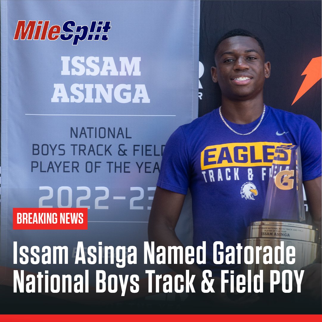 🚨 Issam Asinga is named the <a href="/Gatorade/">Gatorade</a> Boys Track &amp; Field Player Of The Year! ➡️ flosports.link/3XFyUAB