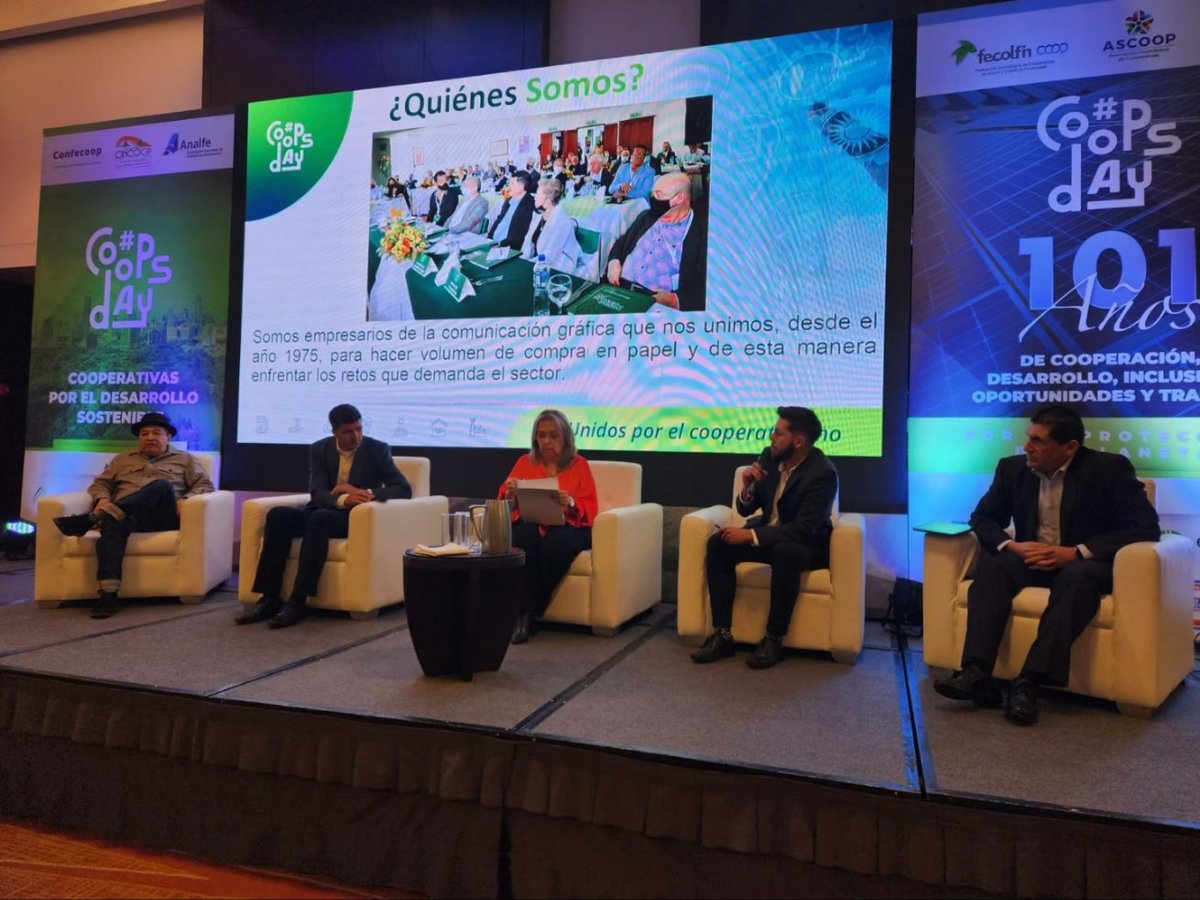 AscoopColombia's tweet photo. 🎉Hemos culminado la celebración del #Coopsday2023 organizada por los gremios del sector! 🌍
Durante el evento, se llevaron a cabo actividades que brindaron la oportunidad de compartir experiencias, conocimientos y mejores prácticas del sector cooperativo.
@ConfecoopCol
1/2 https://t.co/jbFQIsanhz