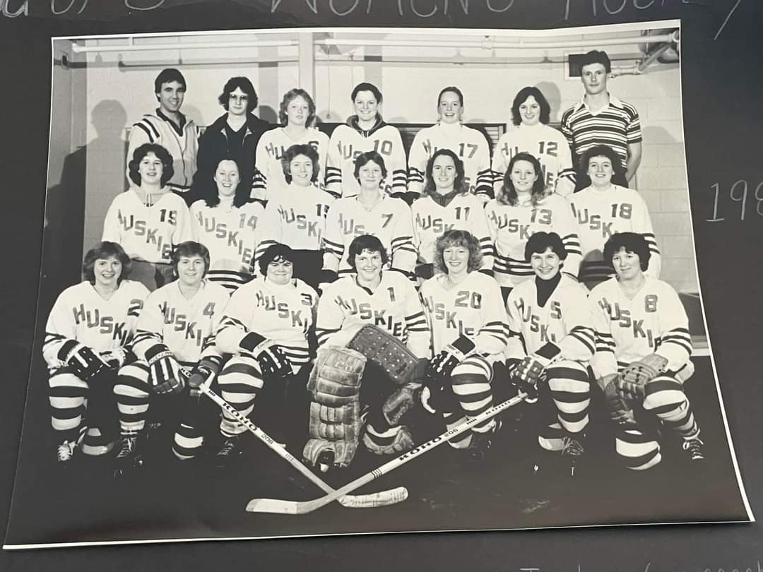 klsport's tweet photo. @HuskiesWHKYAlum with @USPORTS_Hockey being hosted by @HuskiesWHKY Mar. 14-17, 2024 in Saskatoon, the Huskies Women's Hockey Alumni from '79-'83 are trying to connect w former players from those years to host a reunion during the event. Could you share with your followers. #15 https://t.co/dM0Vrr5BsU
