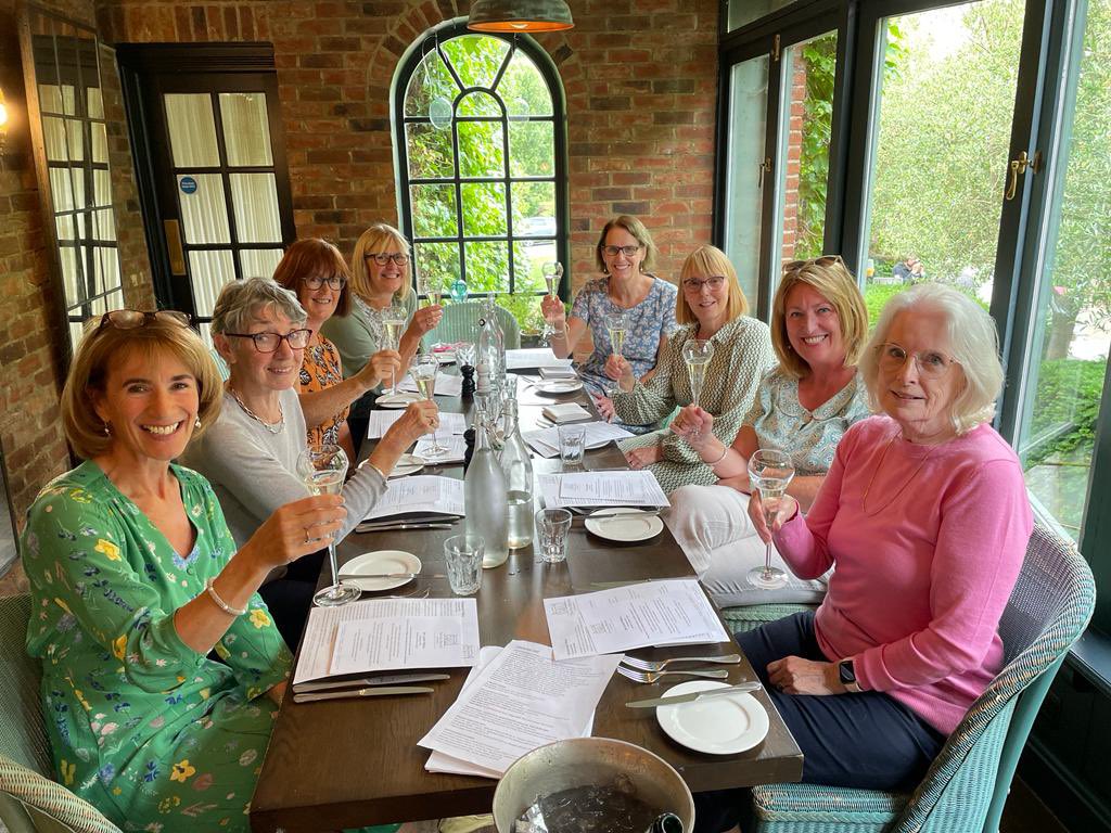 bernydear's tweet photo. 371 years of nursing expertise around this lunch table and all either current or ex @RoyalPapworth staff. 
Some of the absolute best ❤️
Happy 75th NHS @HelenMunday4 @julie_bracken @JanBroo64981592 @Jo_anneFowles https://t.co/998QJQWsLq