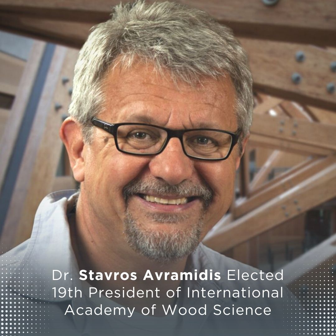 UBCBioProducts's tweet photo. Congratulations to Dr. Stavros Avramidis on becoming the 19th President of the International Academy of Wood Science #IAWS! 🎉 Since 1966, the Academy has played a vital role in recognizing and representing wood scientists worldwide, covering various fields of wood science and associated technological domains.🌲 As an affiliate member of the Academy, #BPI is thrilled to witness the beginning of an exciting new chapter under Dr. Avramidis's #leadership!
Read more here: https://t.co/1PrrYSysEM