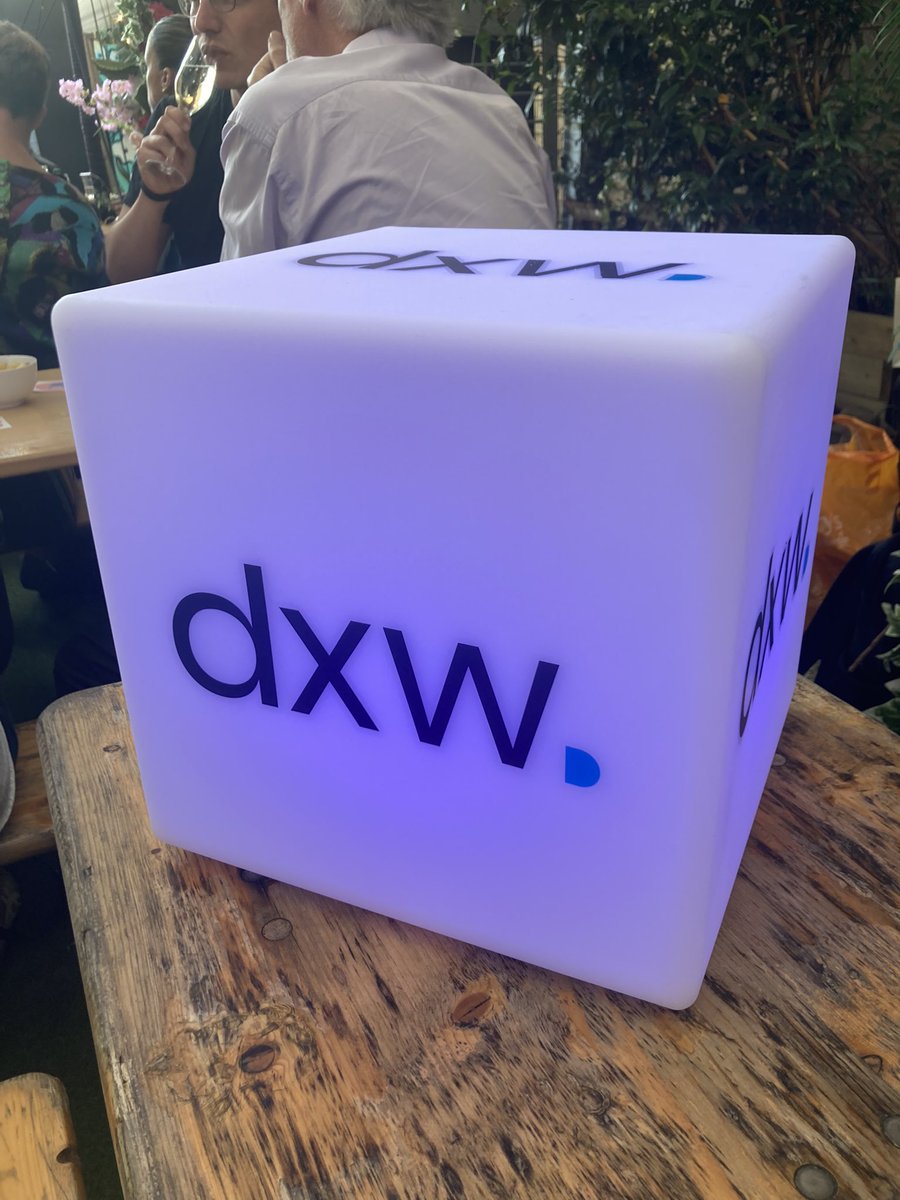 Loving the @dxw summer party. Thanks for the invite. Good to catch up with everyone.