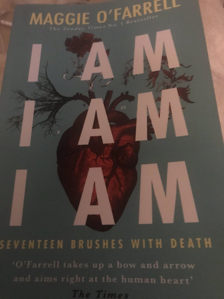 mariaebelle's tweet photo. Incredible writing from Maggie O’Farrell. A memoir like no other. I cannot put it down: wow! 💥@TinderPress #iamiamiam #memoir https://t.co/D9EclmnKMh