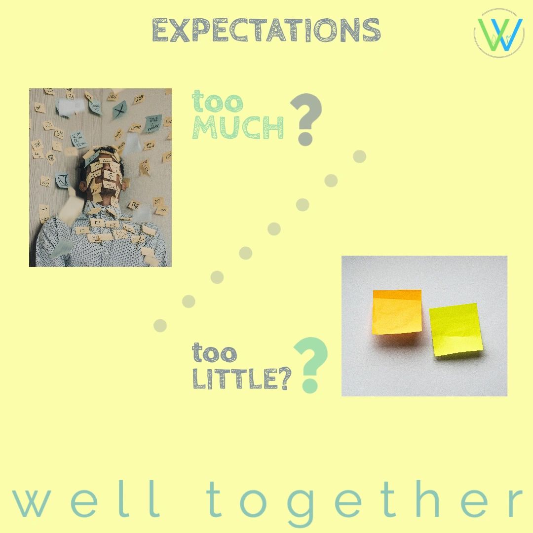 WellTogether1's tweet photo. Great Expectations: Too much? Too little? Can we get it just right?
Resharing our blog post about expectations... #expectations #manage #balance #self #others #welltogether #wearewelltogetheer #dailysip

https://t.co/Q6NAPwHOOl https://t.co/TE4V2p4YC9