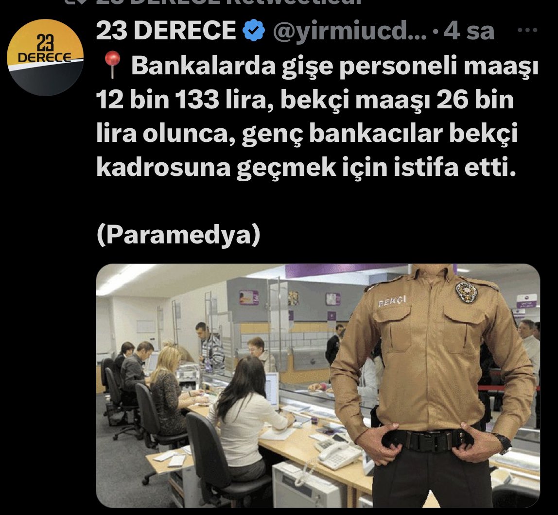 ErcanSeki's tweet photo. Tan diye bir gazete vardı eskiden

Yurt dışından bavulla çıplak kadın fotoğrafları gelir, her birine farklı bir hikaye uydurur gazeteyi doldururlardı

Bu👇 bekçi haberinin kurgusu da aynı 

Hangi bankanın gişe elemanı
o konforu bırakıpta, gece sabaha kadar hırsız kovalayabilir ki https://t.co/kiXsQzfhNK