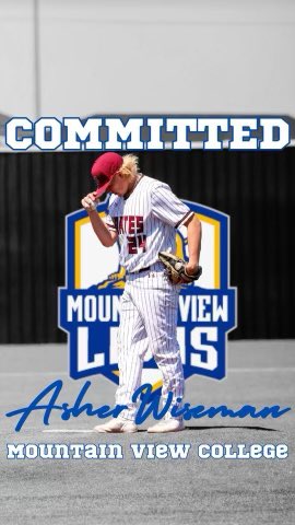 Thankful to say that I will be  attending Mountain View College to further my academic and baseball career. Thank you to all my Coaches, family and friends that have helped me get here.